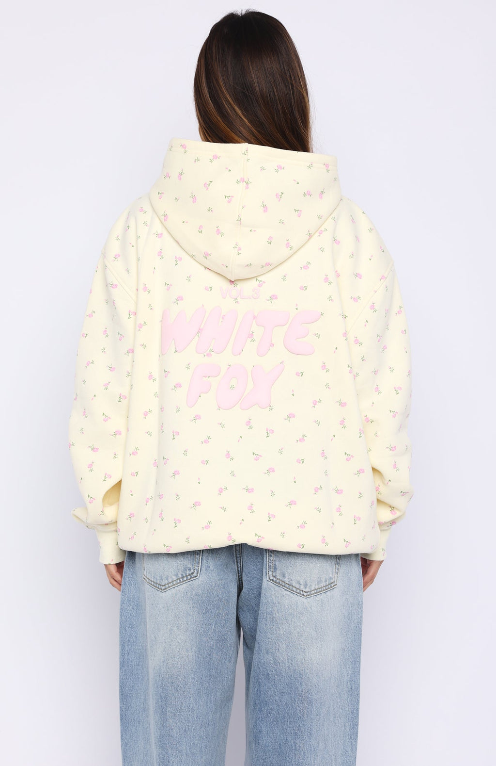 Trending Offstage Printed Oversized Hoodie Lemon Ditsy