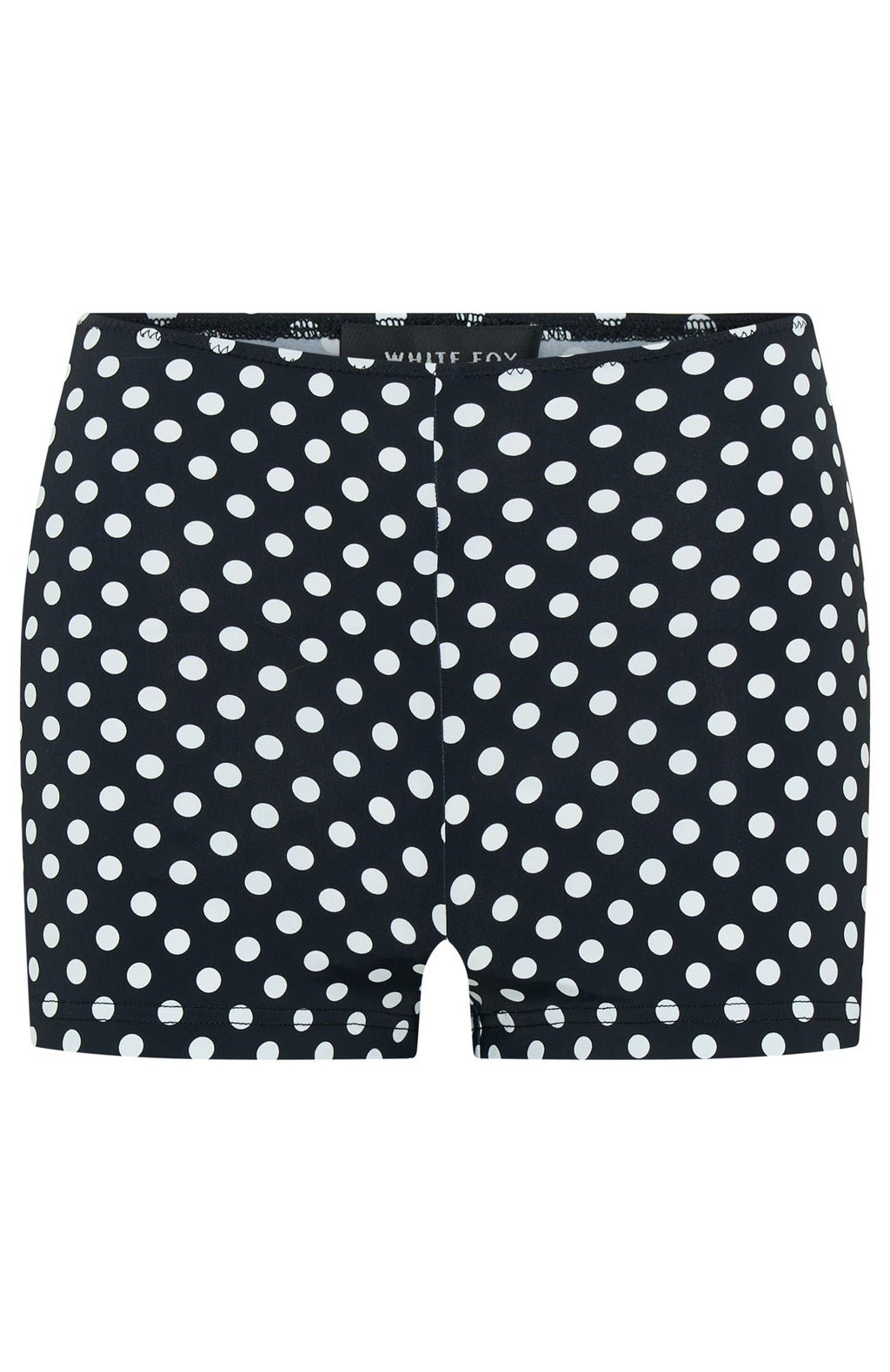 Trending On The Inside Booty Shorts BlackWhite Polka Dot
