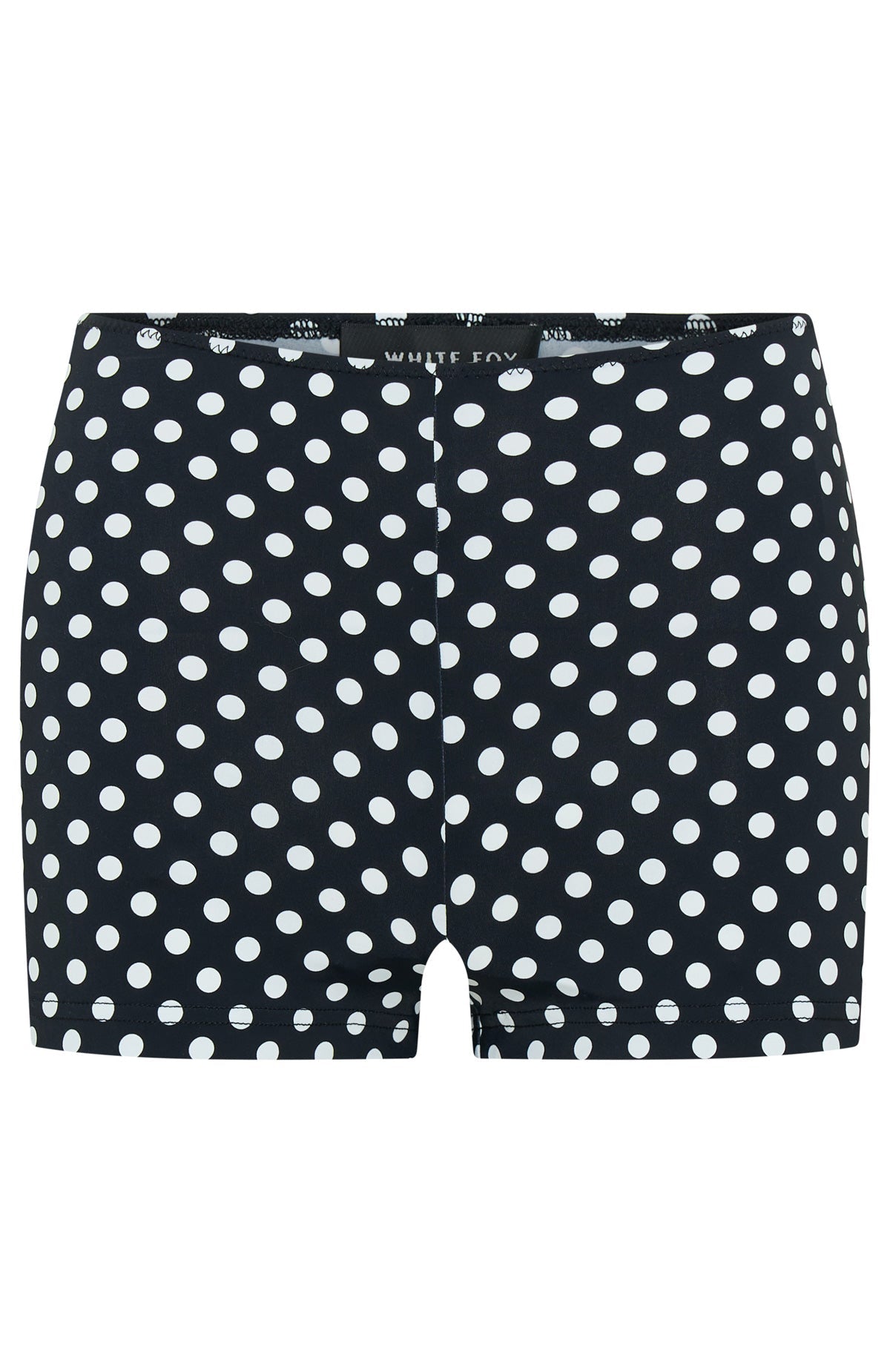 Trending On The Inside Booty Shorts BlackWhite Polka Dot
