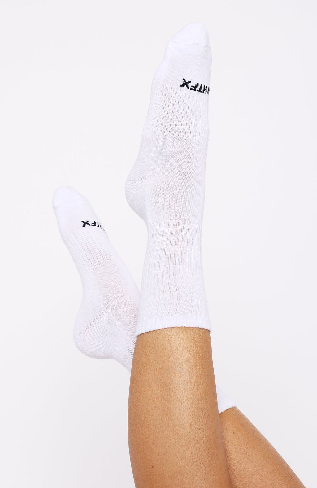 Trending One More Look Socks White