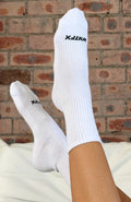 Trending One More Look Socks White