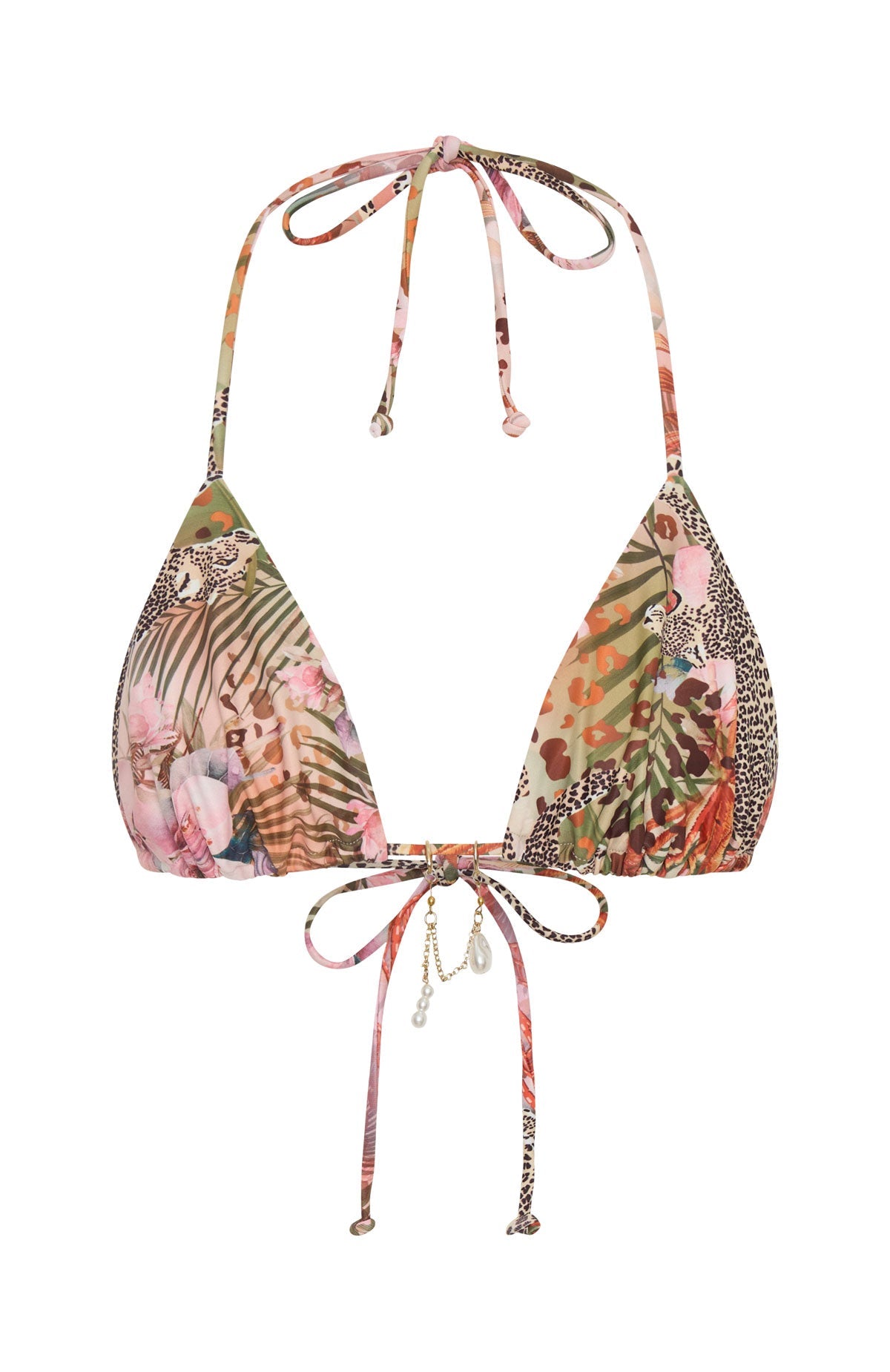 Trending Opal Shore Bikini Top Feline Flora