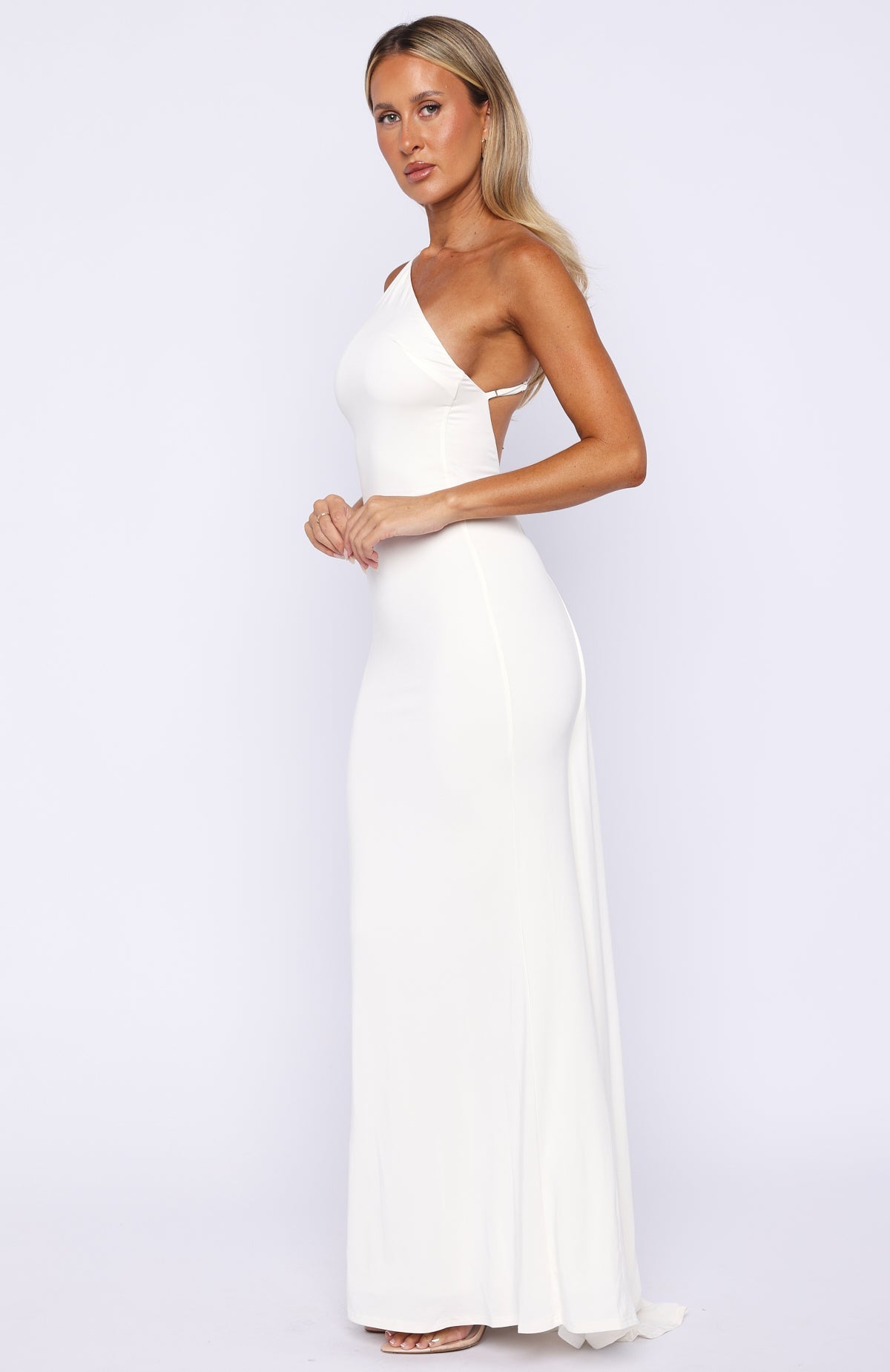 Trending Our Love Story Maxi Dress Off White