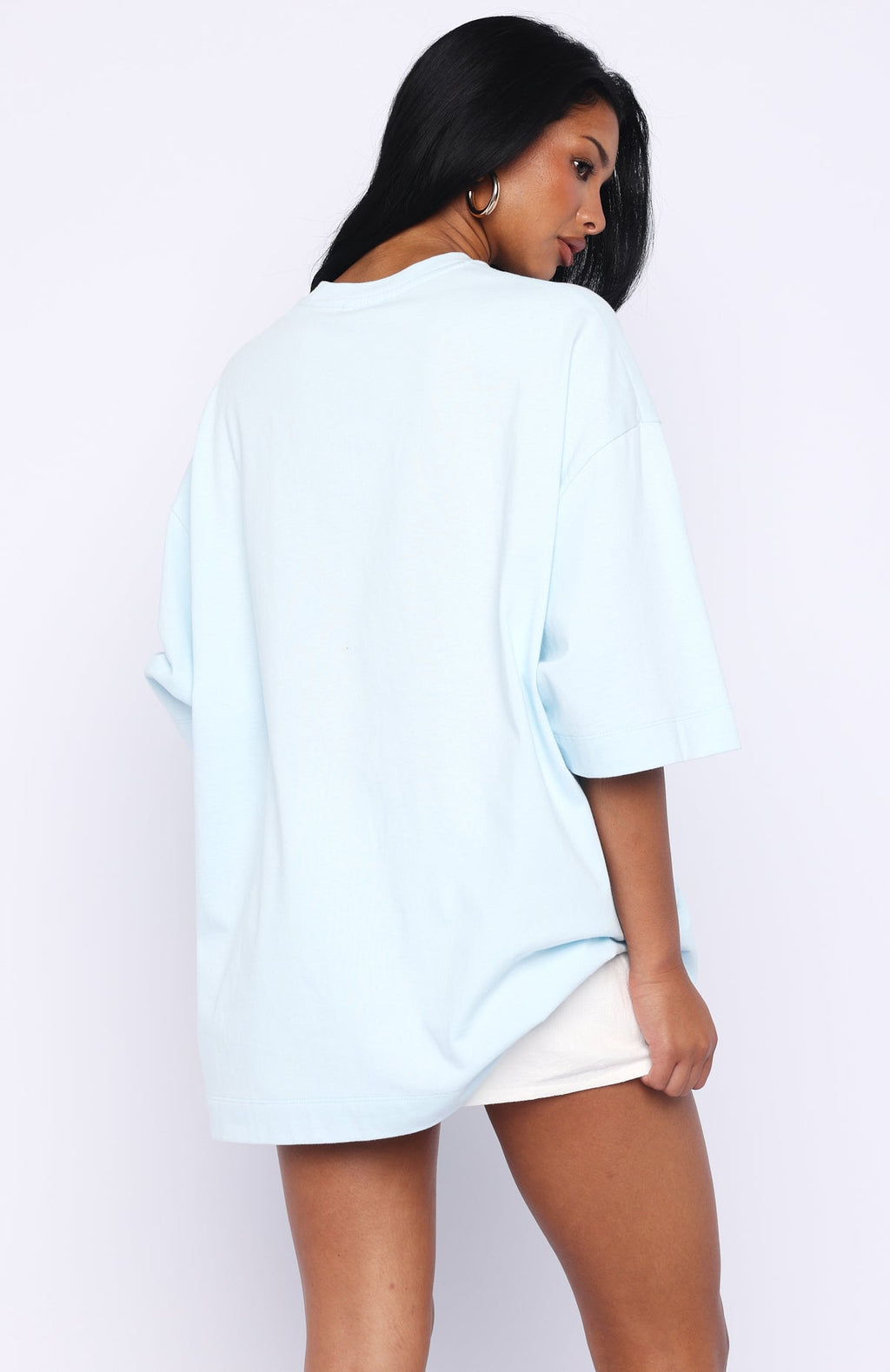 Trending Own Your Glow Oversized Tee Blue