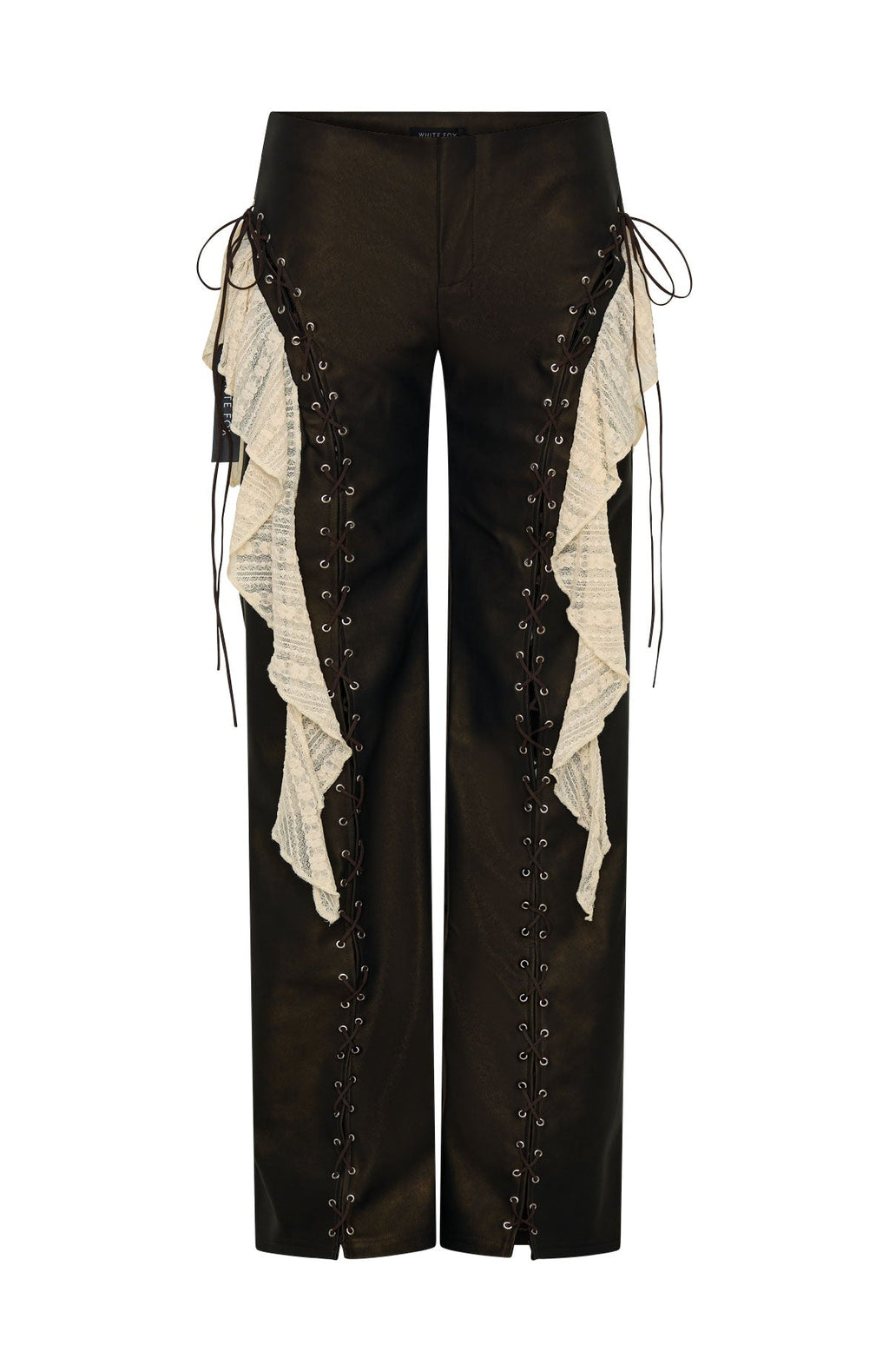 Trending Pure Energy PU Pants Chocolate