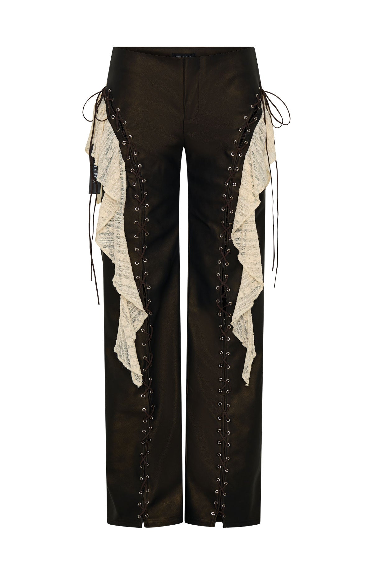 Trending Pure Energy PU Pants Chocolate