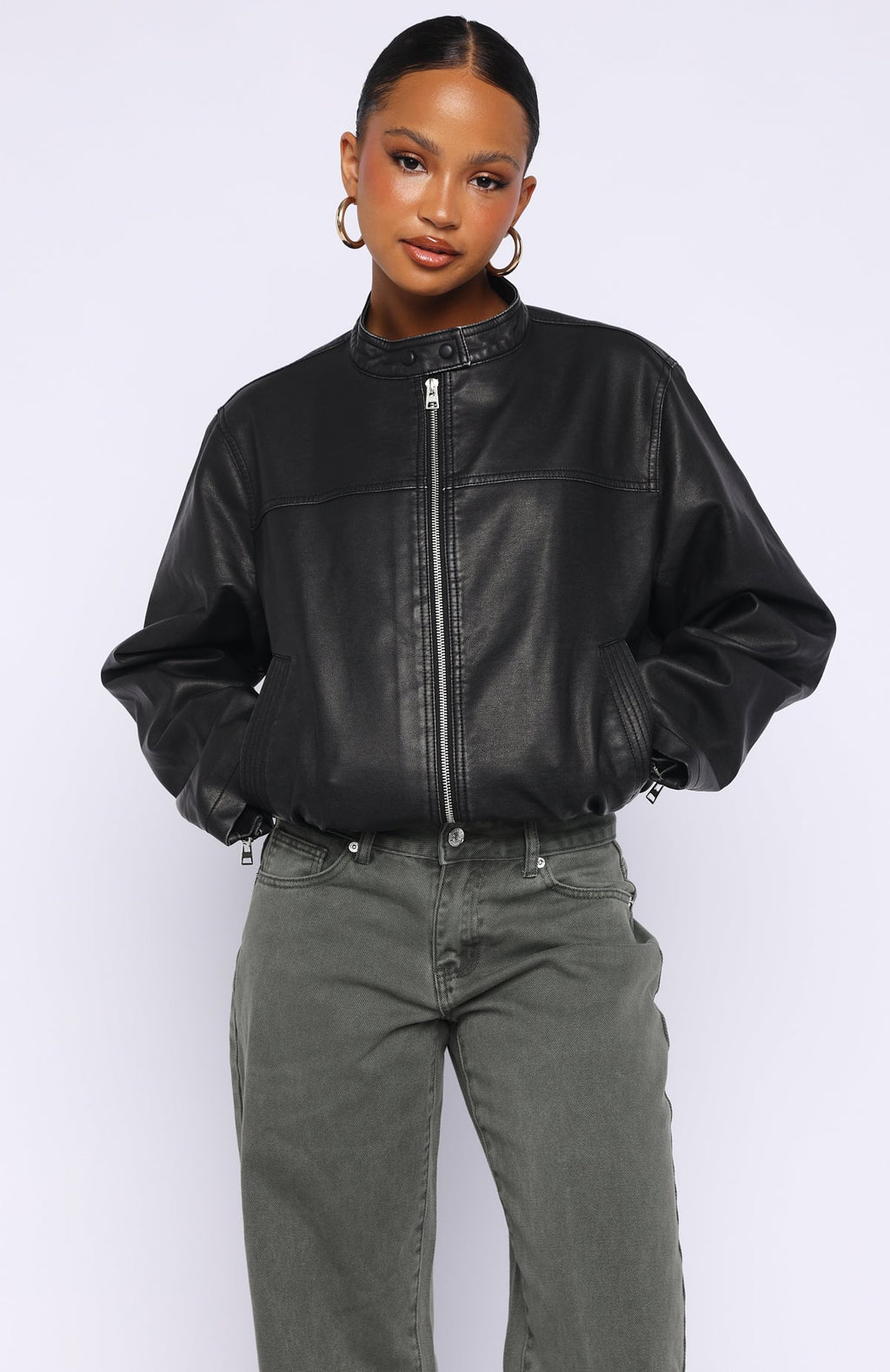 Trending Put In Effort Jacket Black