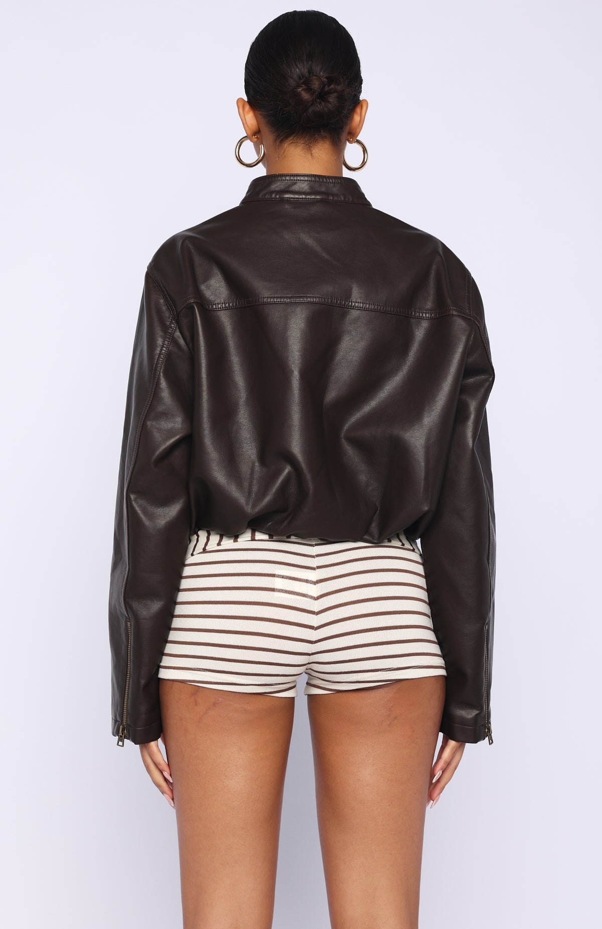 Trending Put In Effort Jacket Chocolate