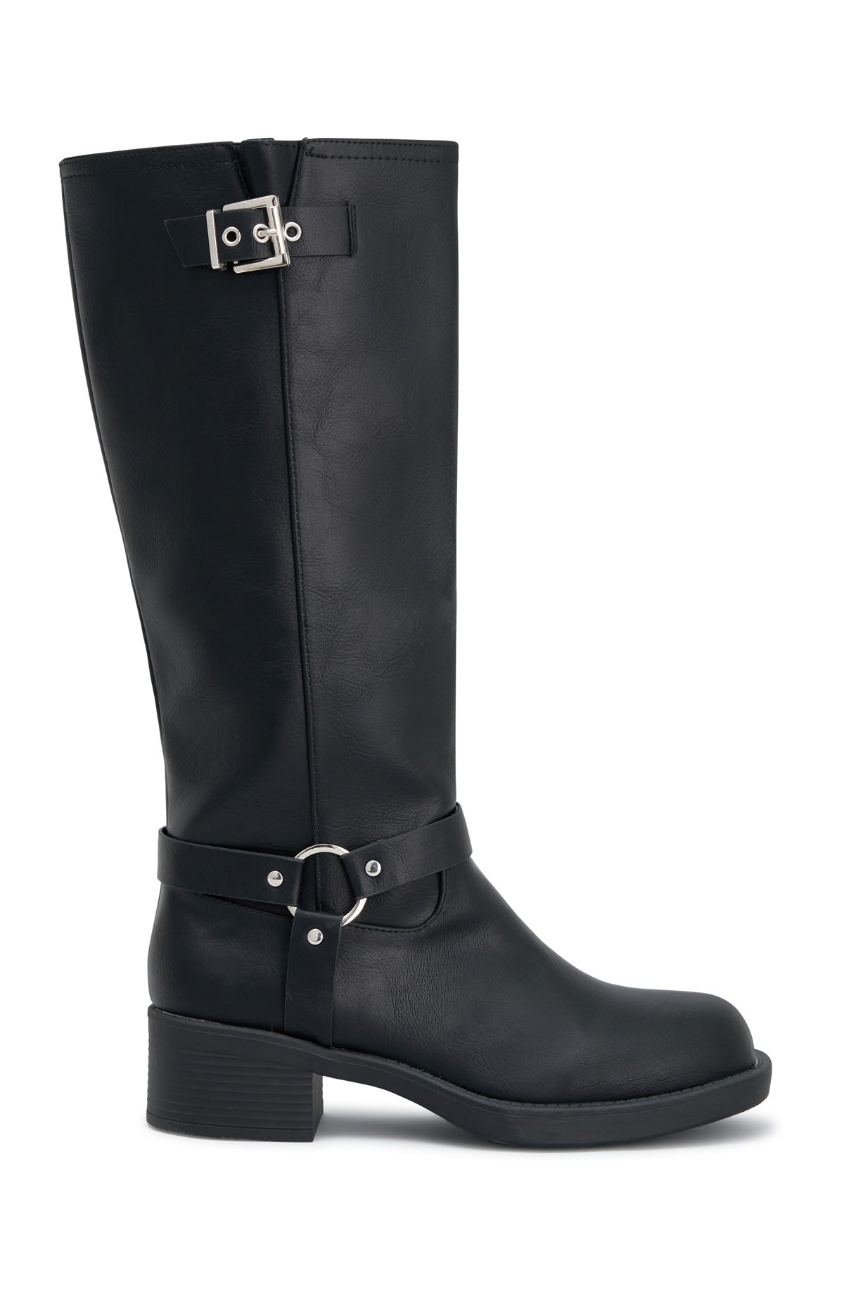 Trending Rafferty Knee High Boots Black PU