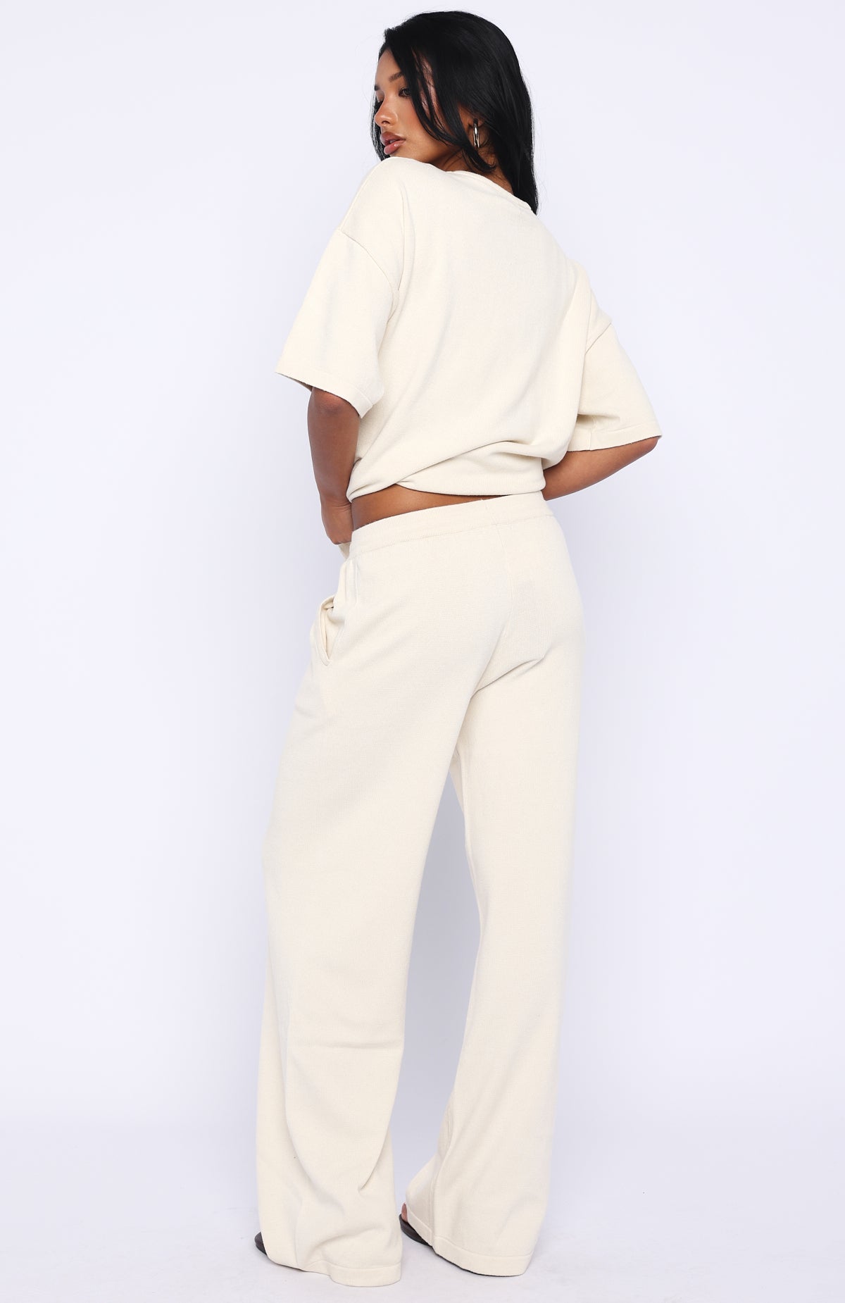 Trending Rare Catch Knit Pants Cream