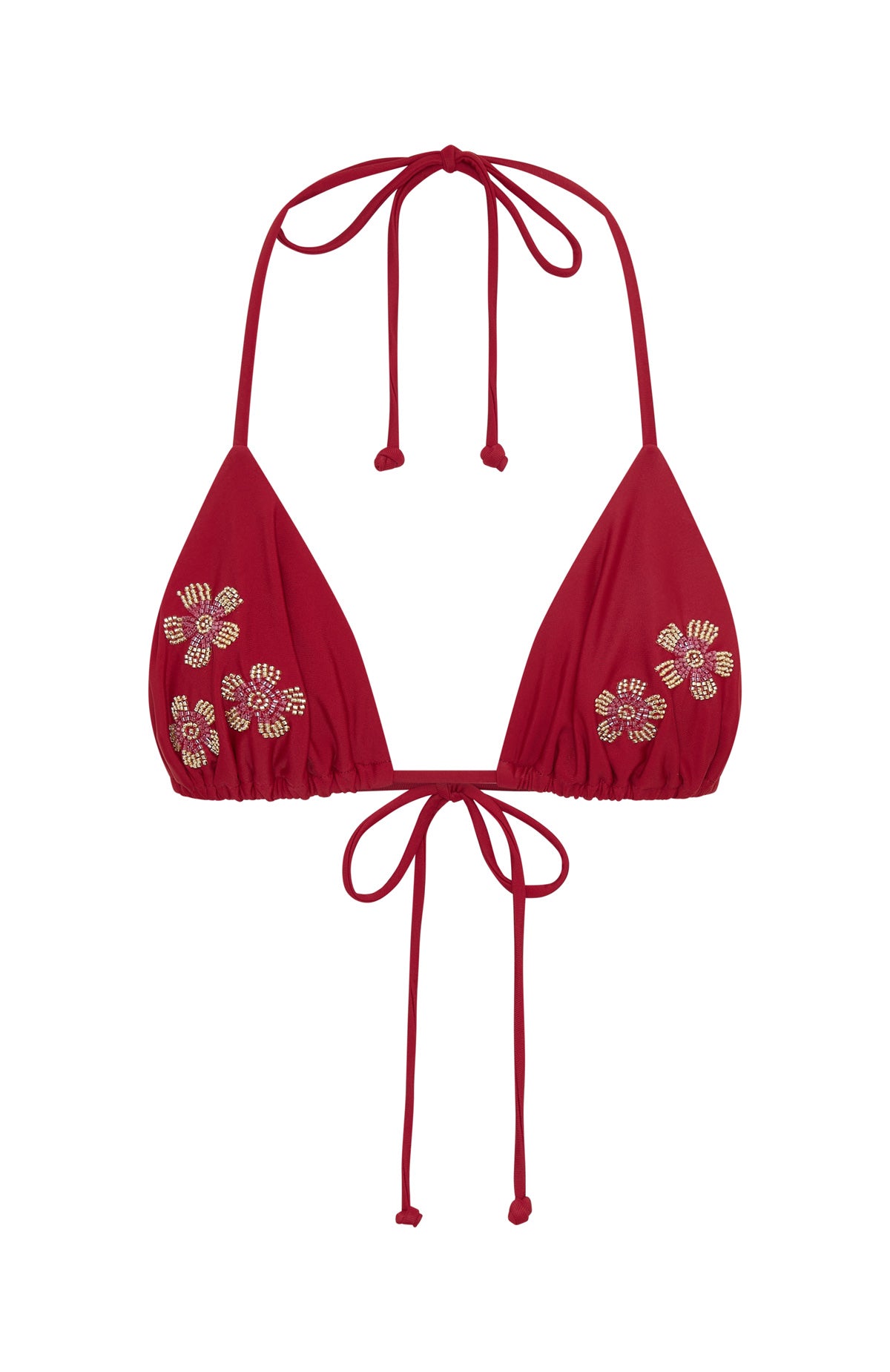 Trending Raya Beaded Bikini Top Scarlett Bloom