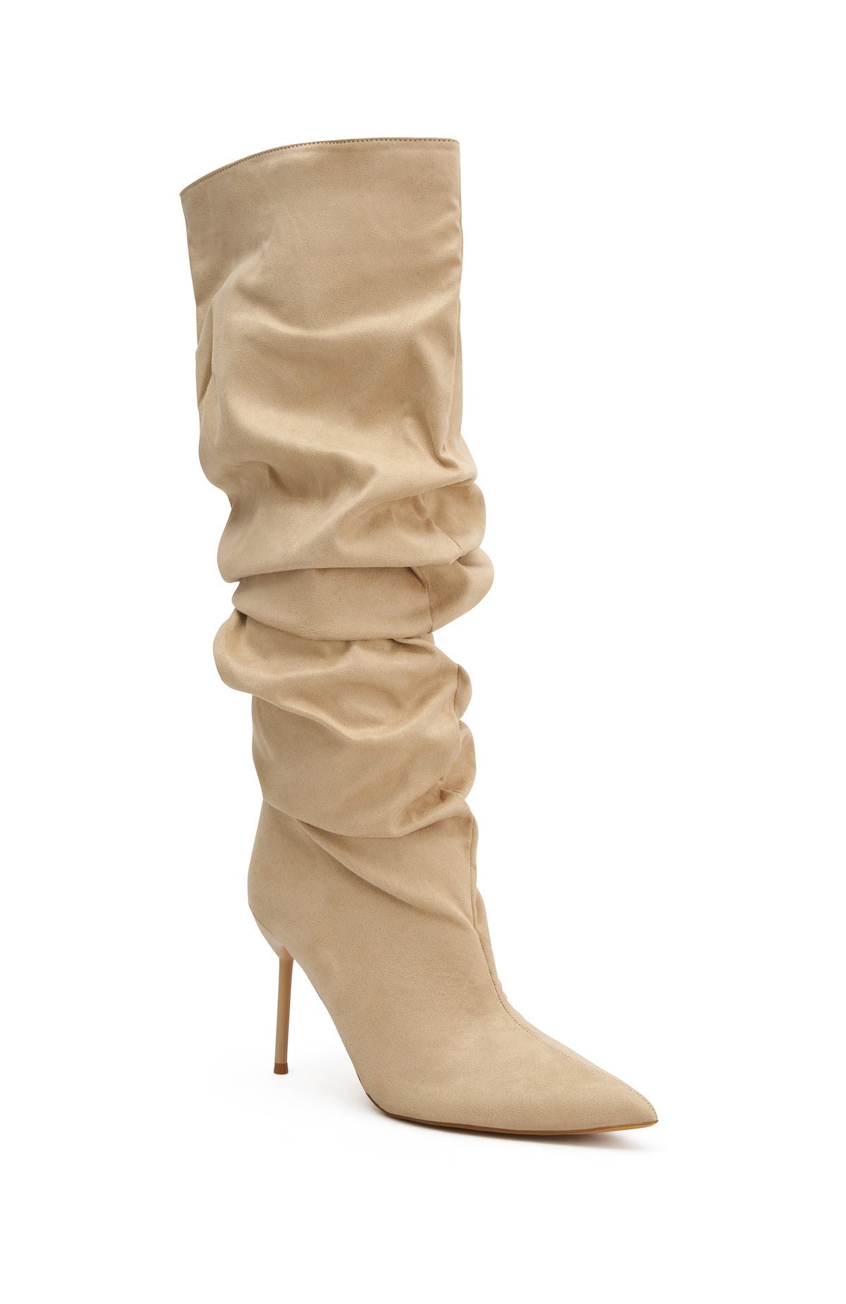 Trending Redford Knee High Boots Sand