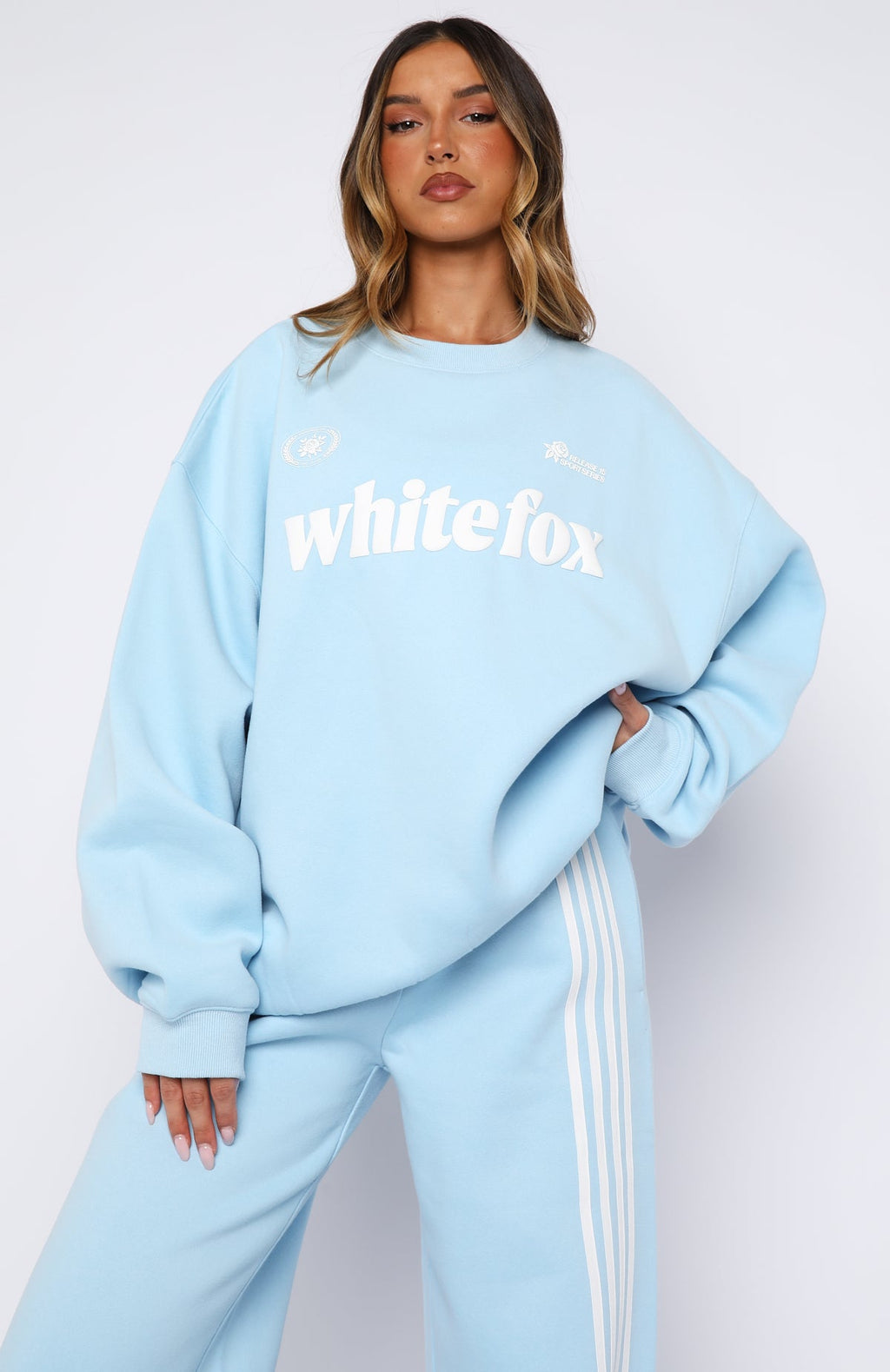 Trending Release 15 Janie Oversized Drop Shoulder Sweater Blue