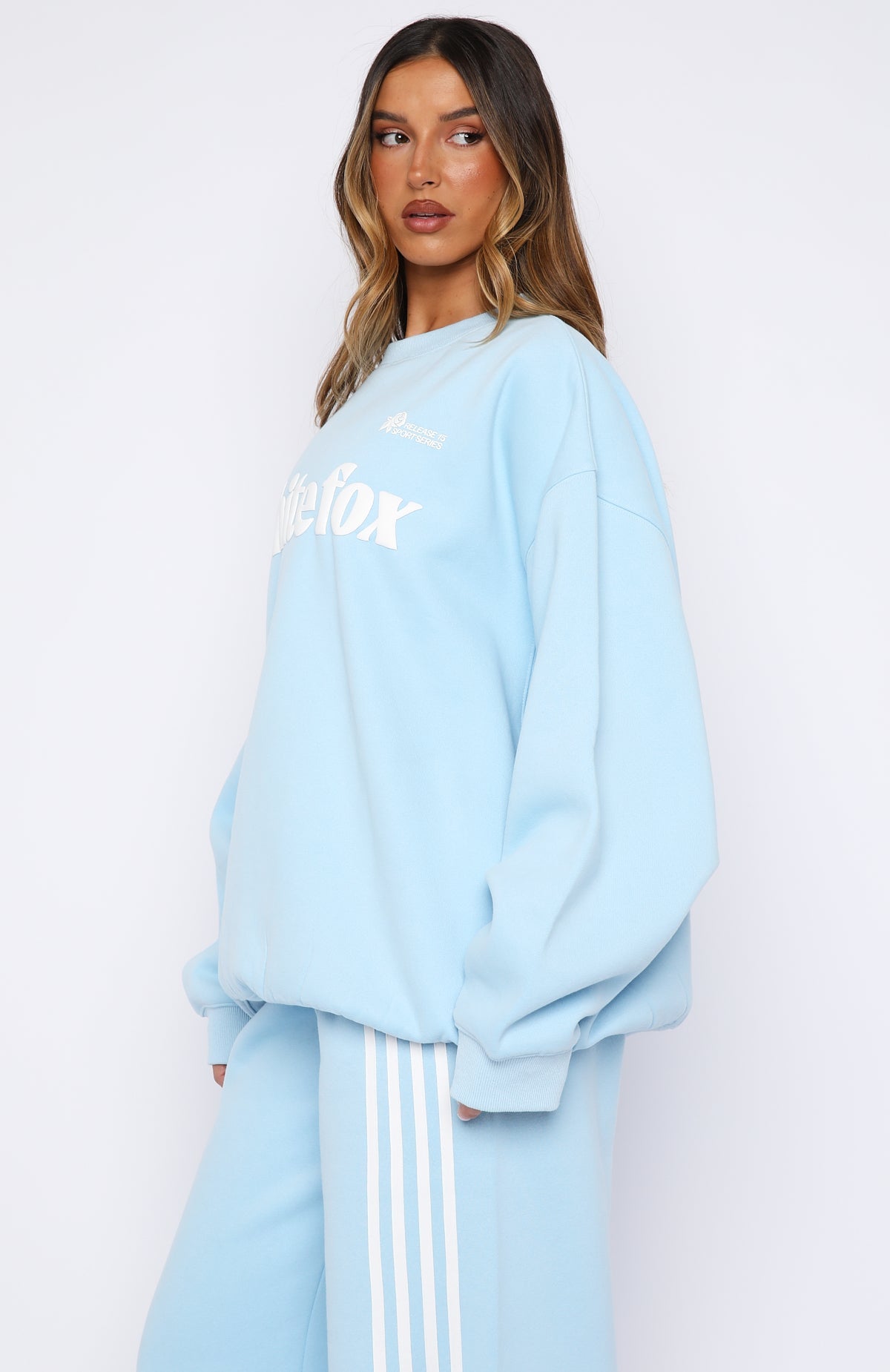 Trending Release 15 Janie Oversized Drop Shoulder Sweater Blue