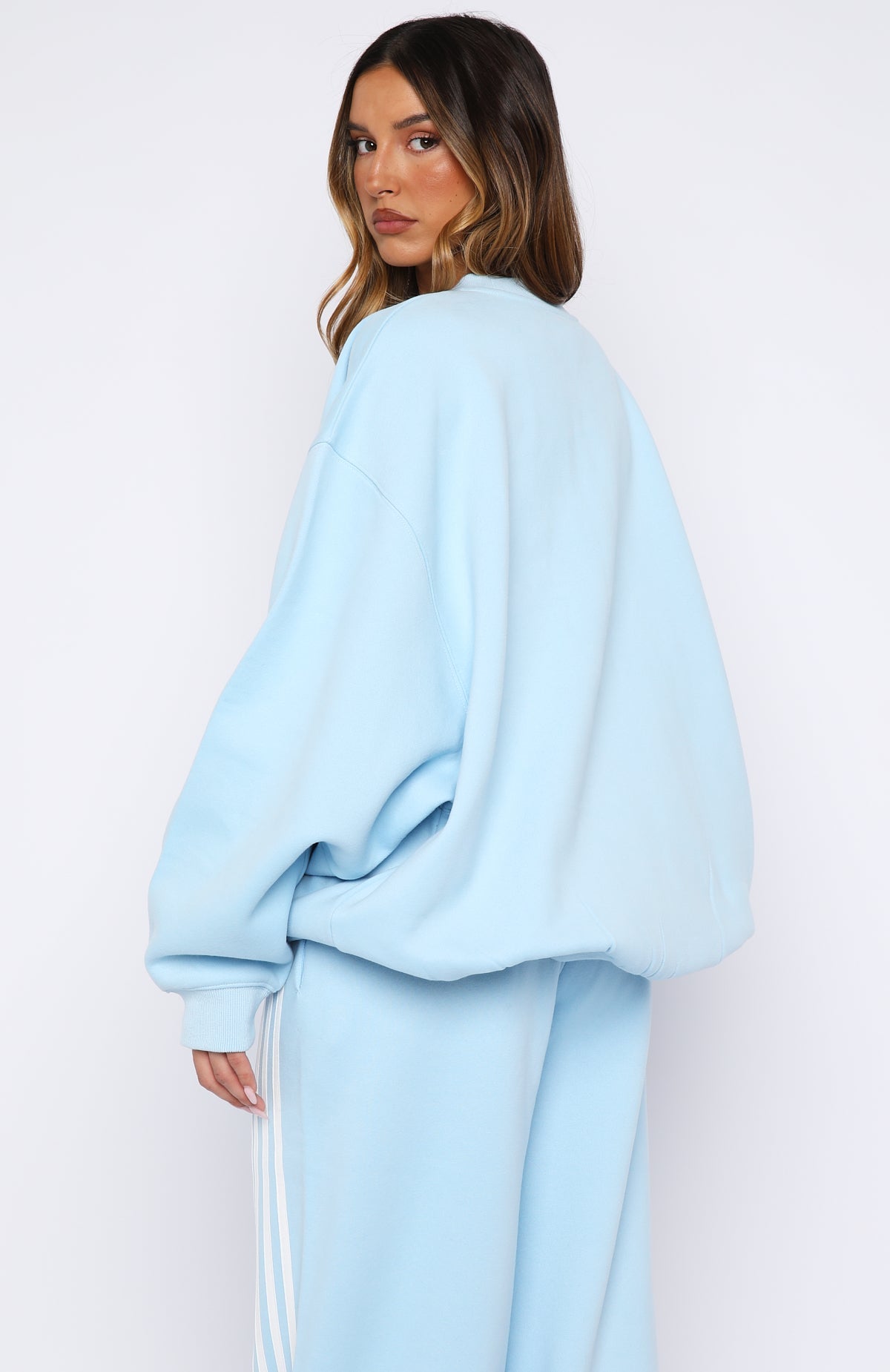 Trending Release 15 Janie Oversized Drop Shoulder Sweater Blue
