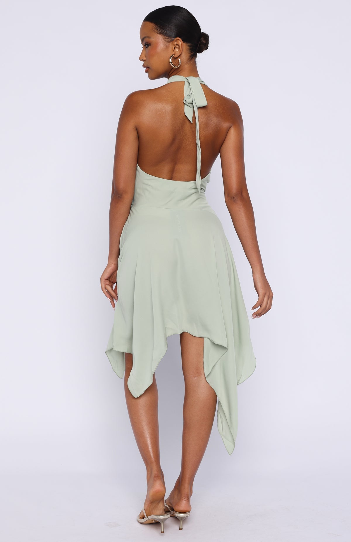 Trending Reminiscing Halter Midi Dress Mint