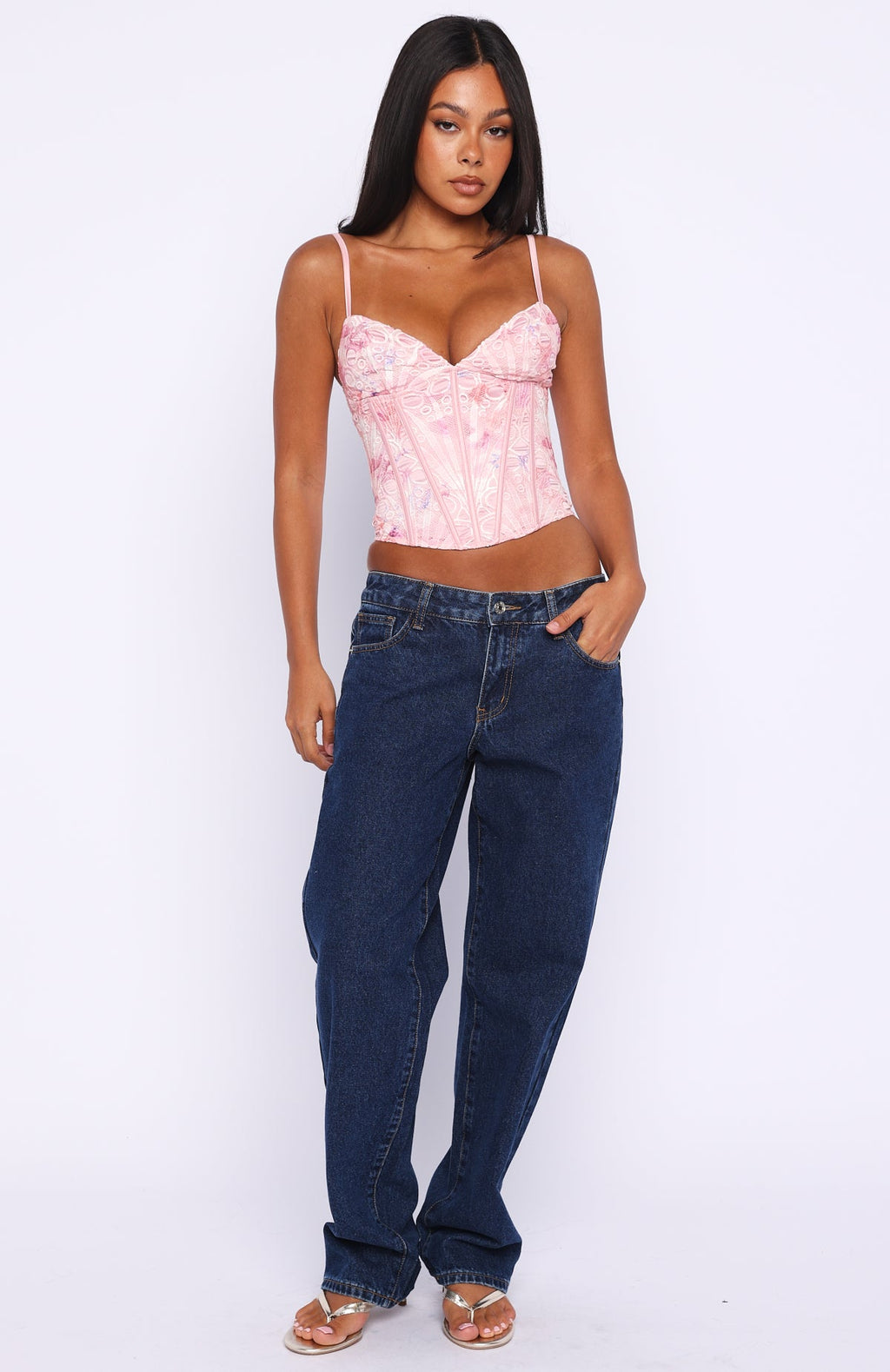 Trending Resort Getaway Bustier Pink