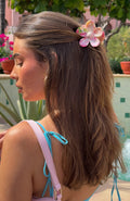 Trending Romina Hair Clip Pink Marble