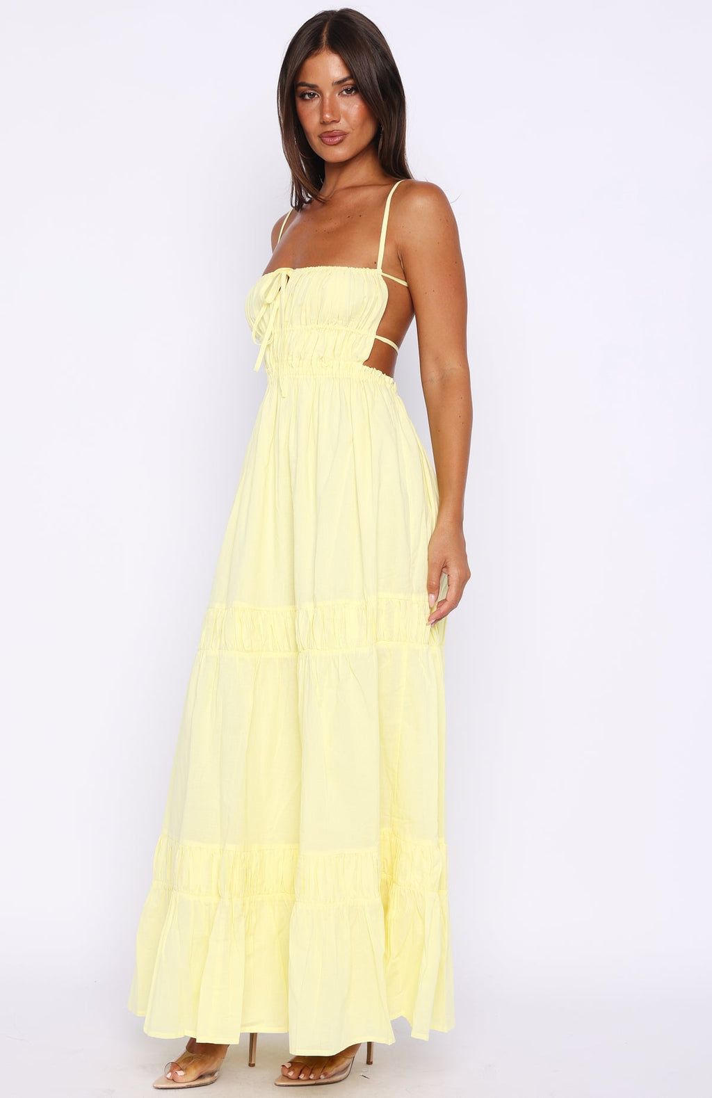 Trending Rumour Has It Maxi Dress Lemon