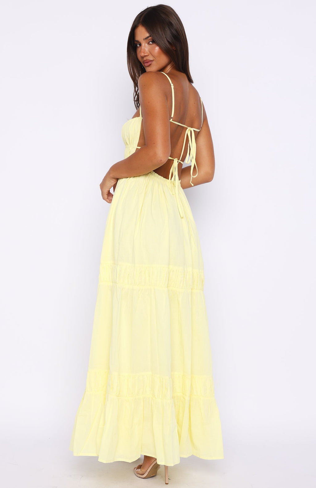 Trending Rumour Has It Maxi Dress Lemon