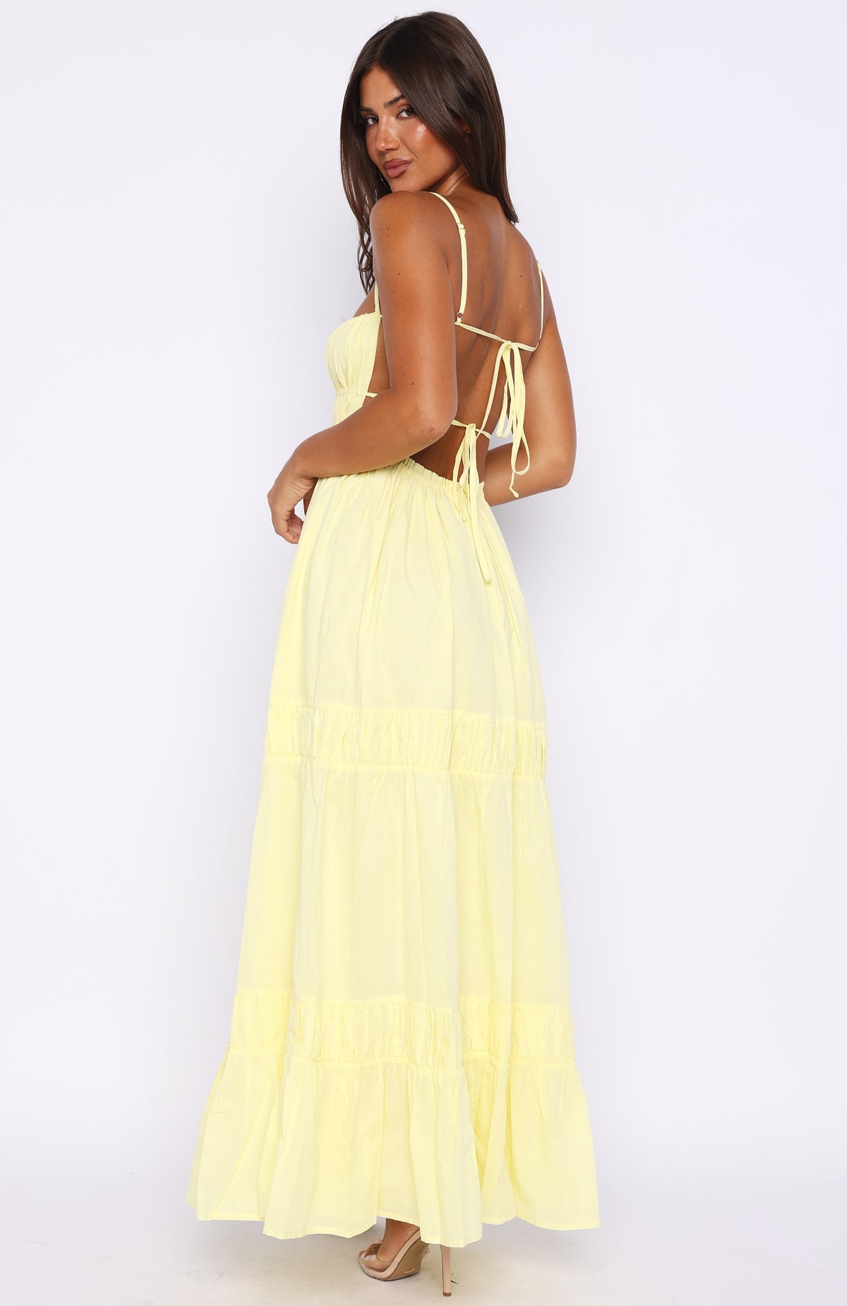 Trending Rumour Has It Maxi Dress Lemon