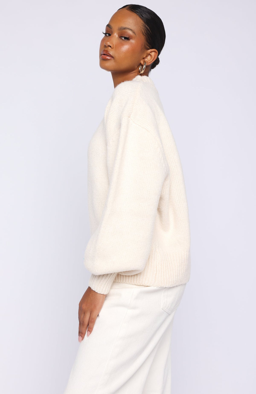 Trending Sashi Knit Sweater Winter White