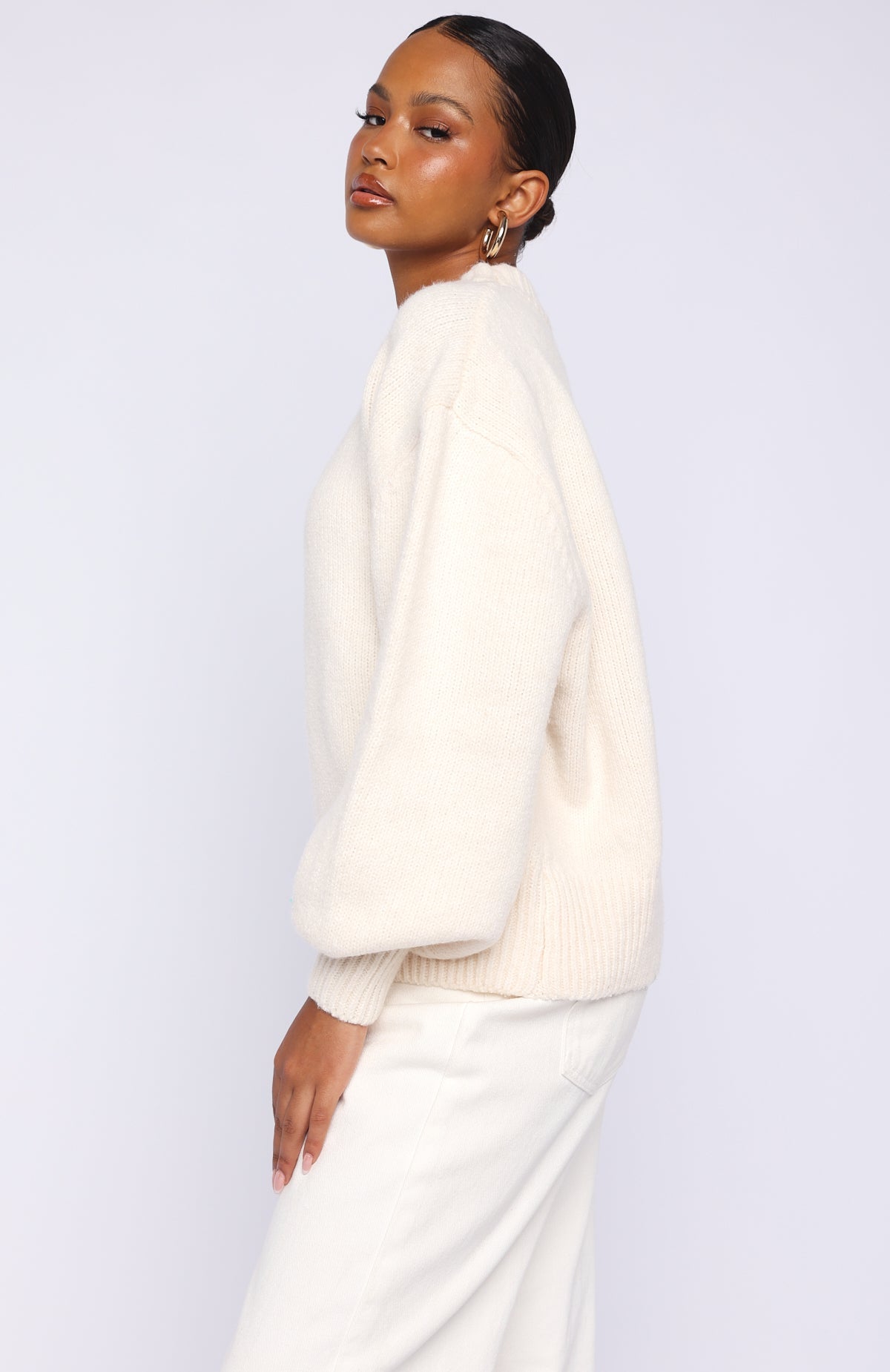 Trending Sashi Knit Sweater Winter White