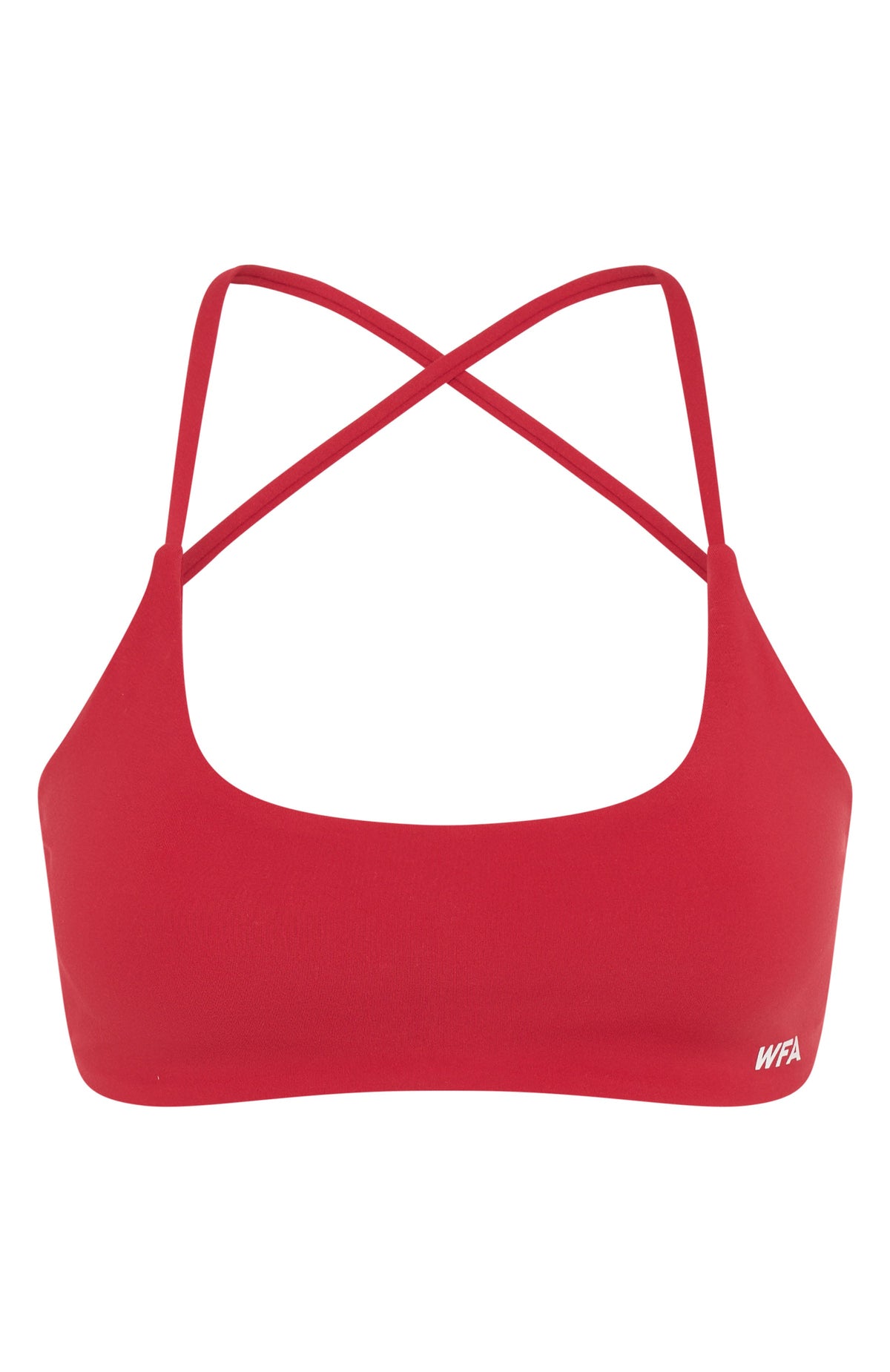 Trending Shes Healthy Sports Crop Cherry Red