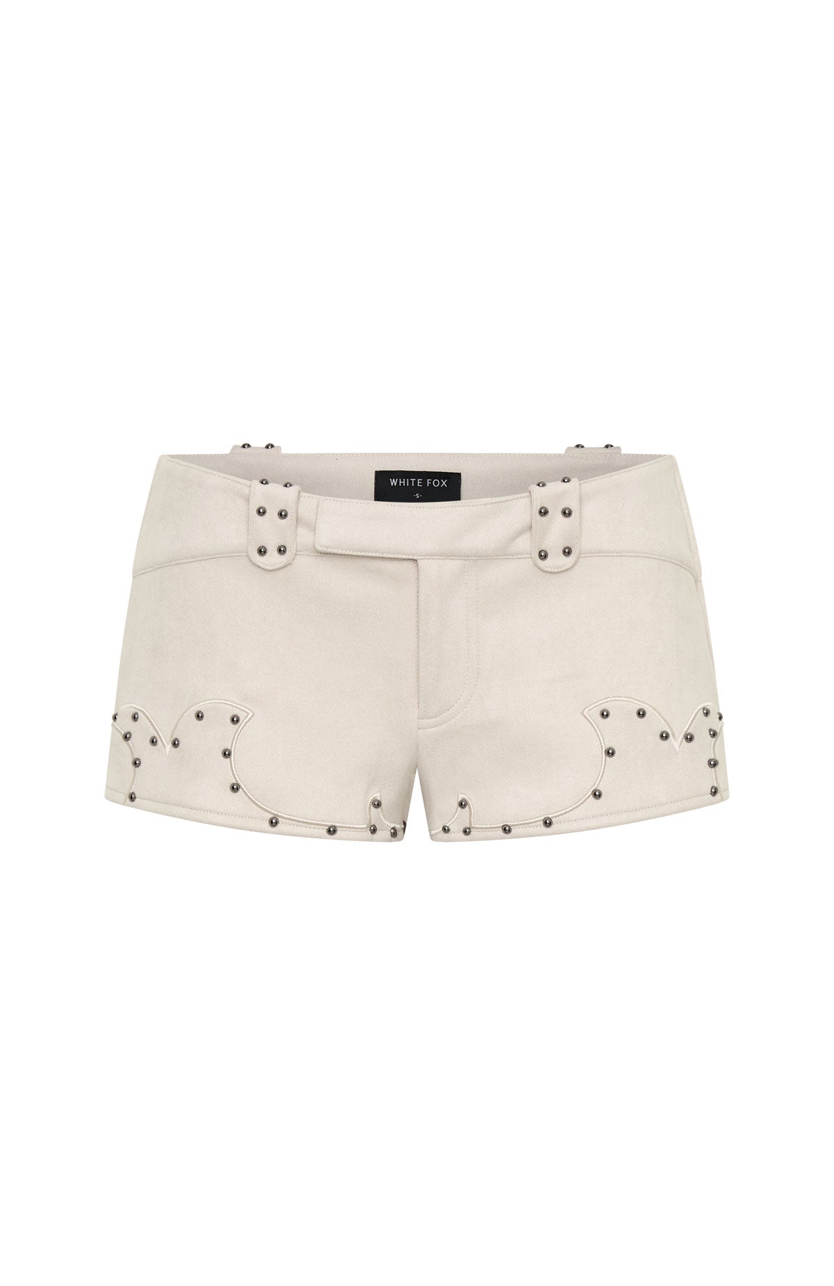 Trending Sing It Back Faux Suede Shorts Cream
