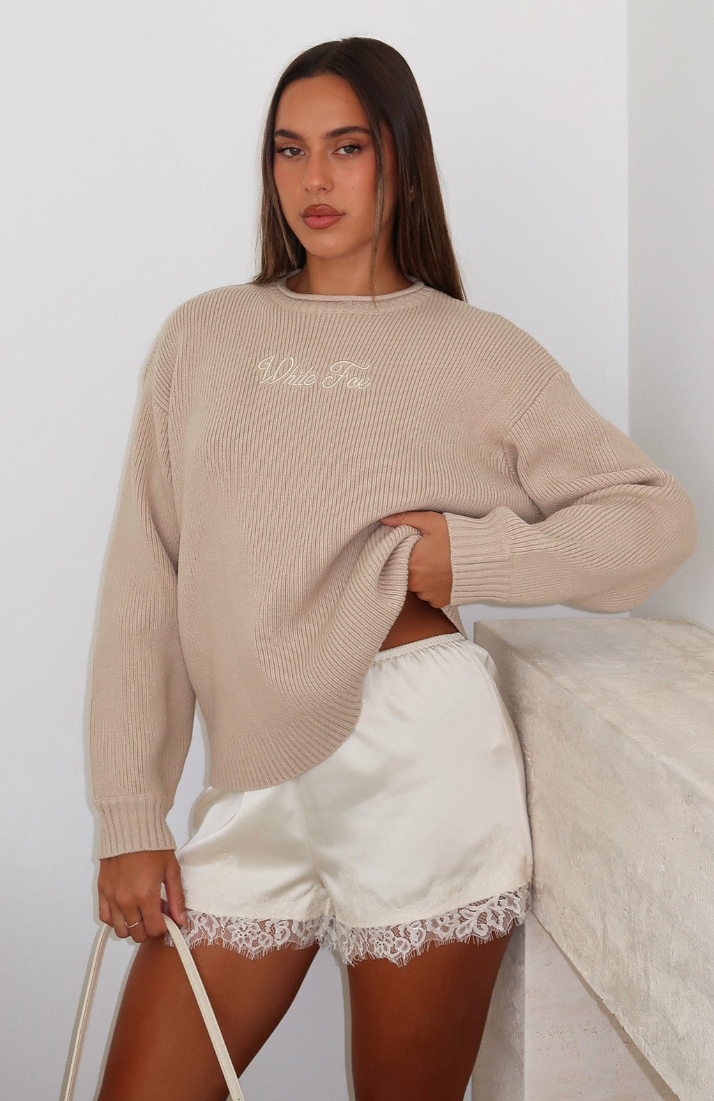 Trending Snow Dreams Knit Sweater Oat