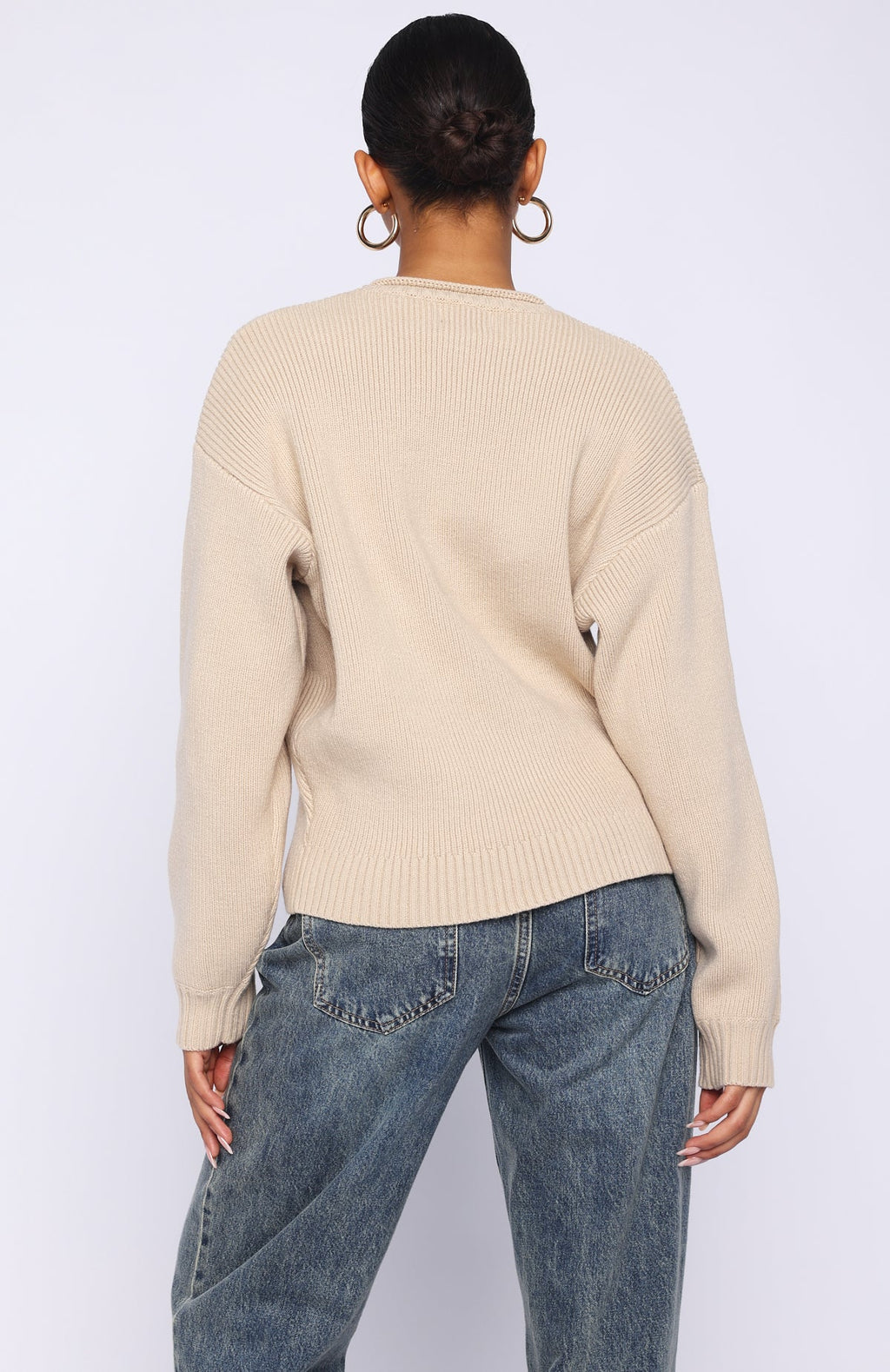 Trending Snow Dreams Knit Sweater Oat
