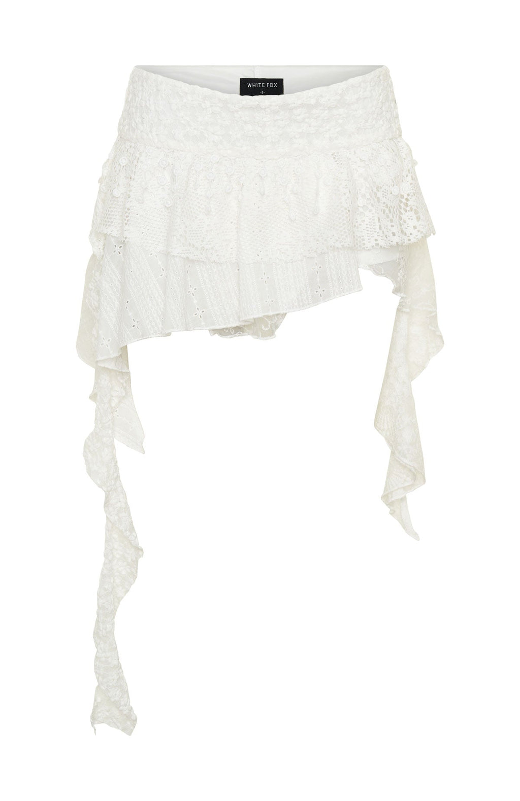 Trending Social Hour Mini Skirt White