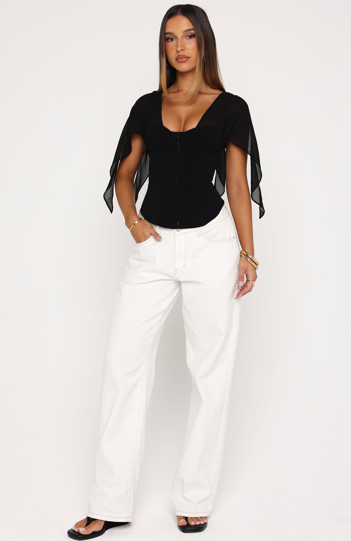 Trending Soft Whisper Bustier Black