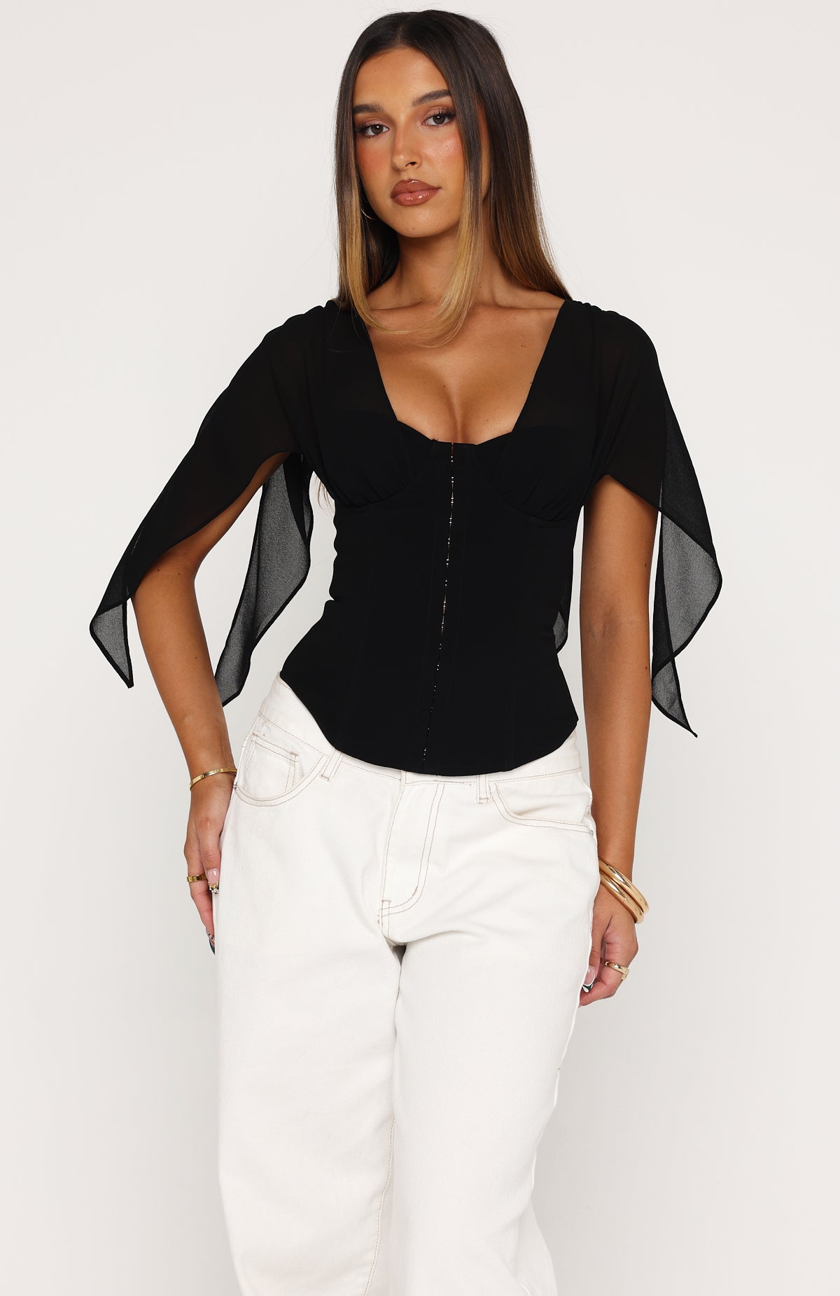 Trending Soft Whisper Bustier Black