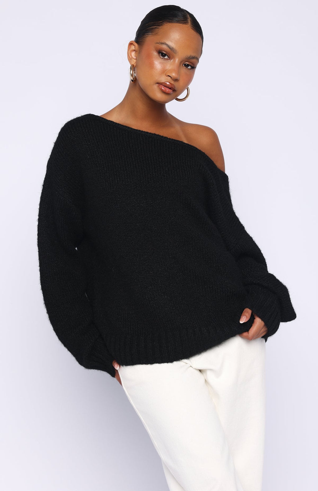 Trending Softer Love Knit Sweater Black