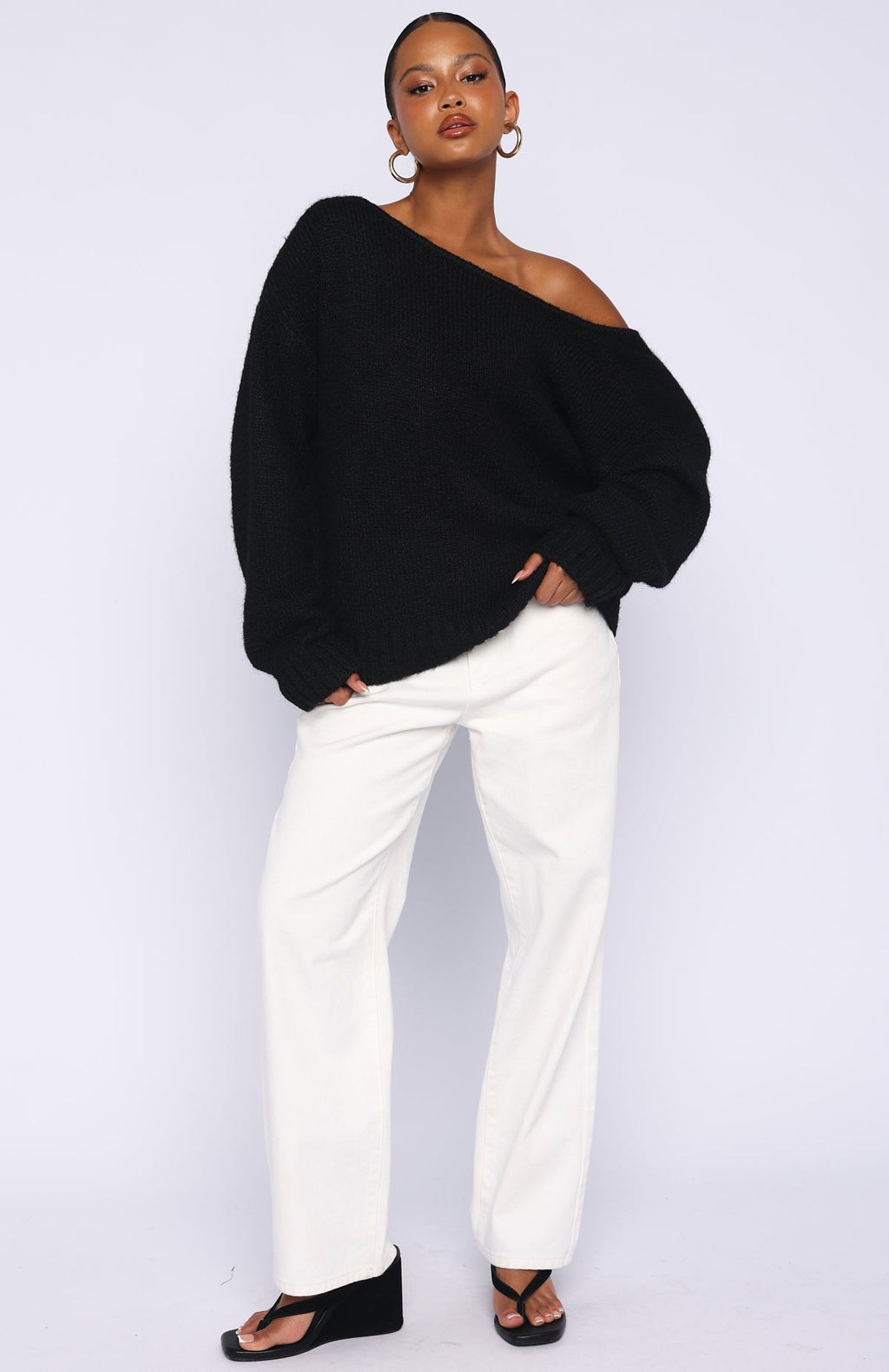 Trending Softer Love Knit Sweater Black