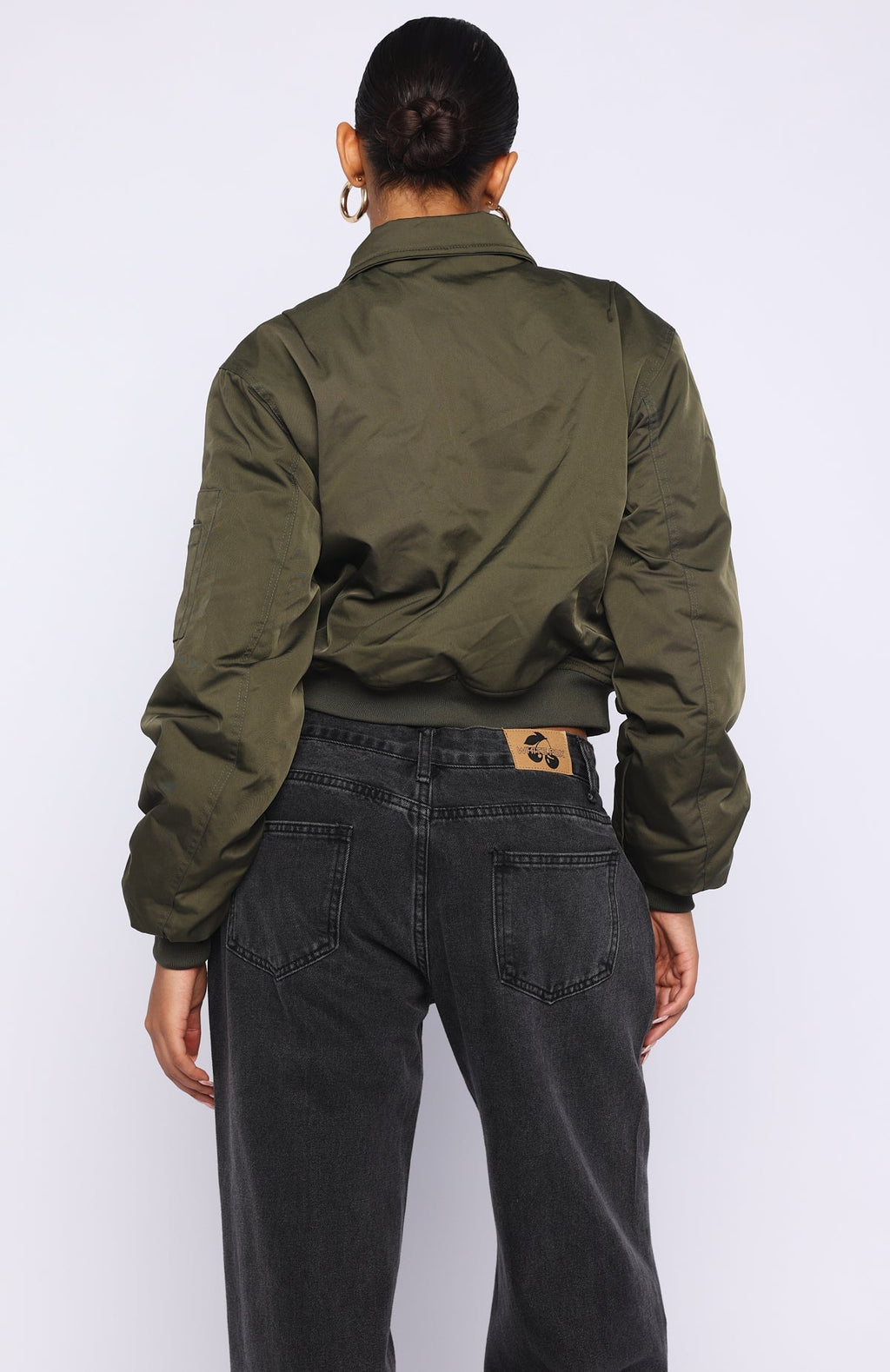 Trending Something Forgotten Bomber Jacket Khaki