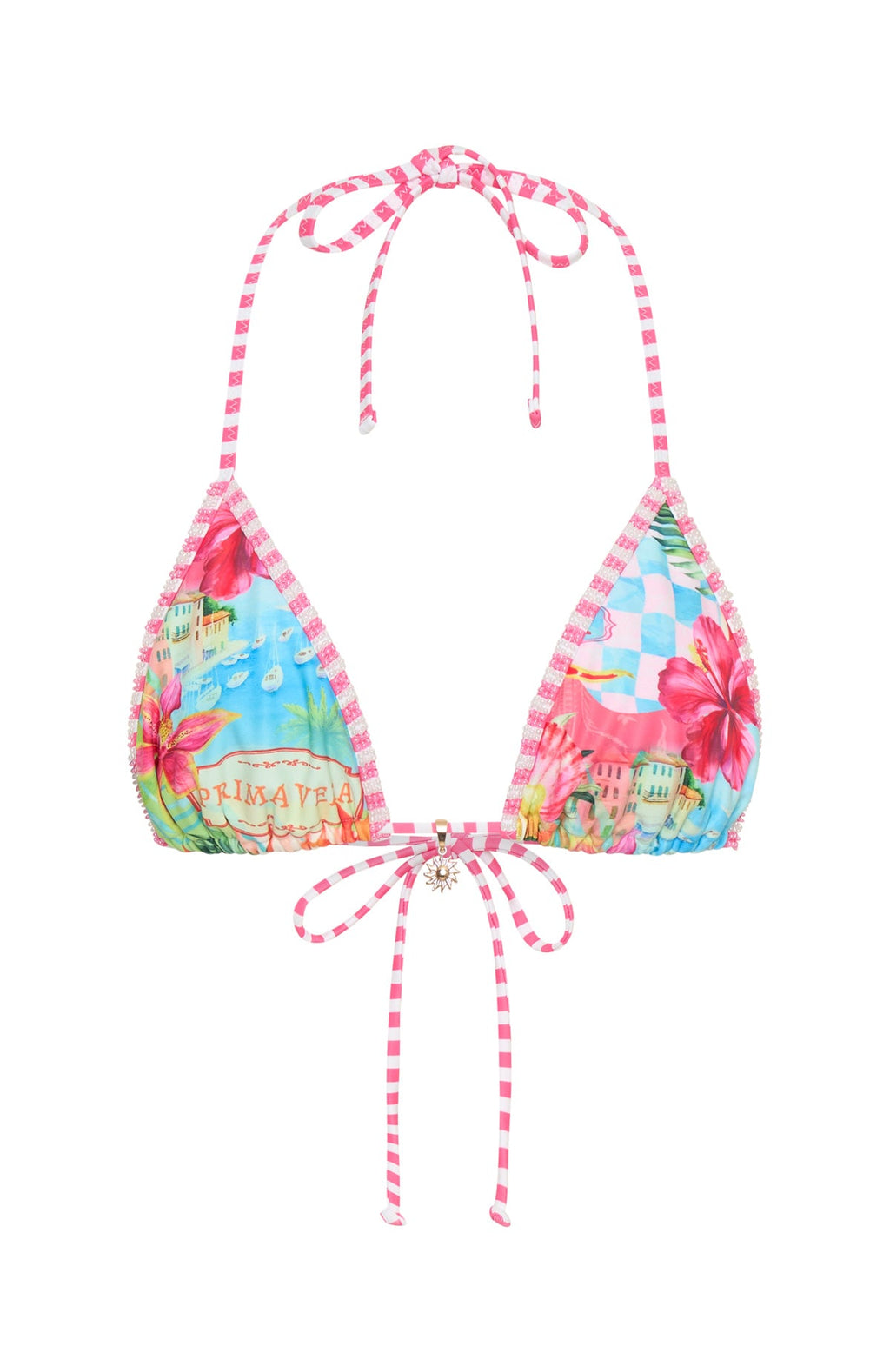 Trending Sorella Beaded Bikini Top Island Time