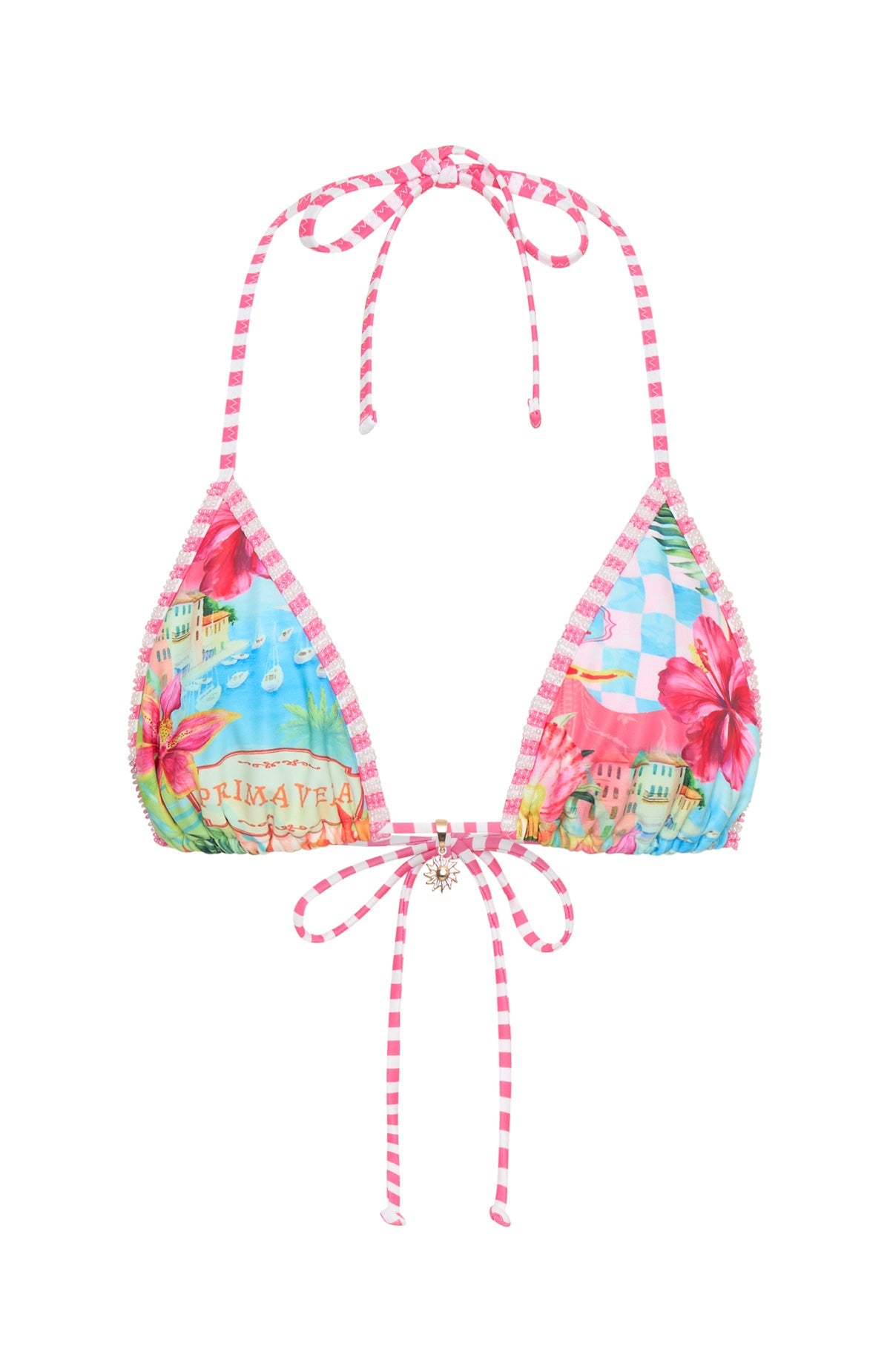 Trending Sorella Beaded Bikini Top Island Time