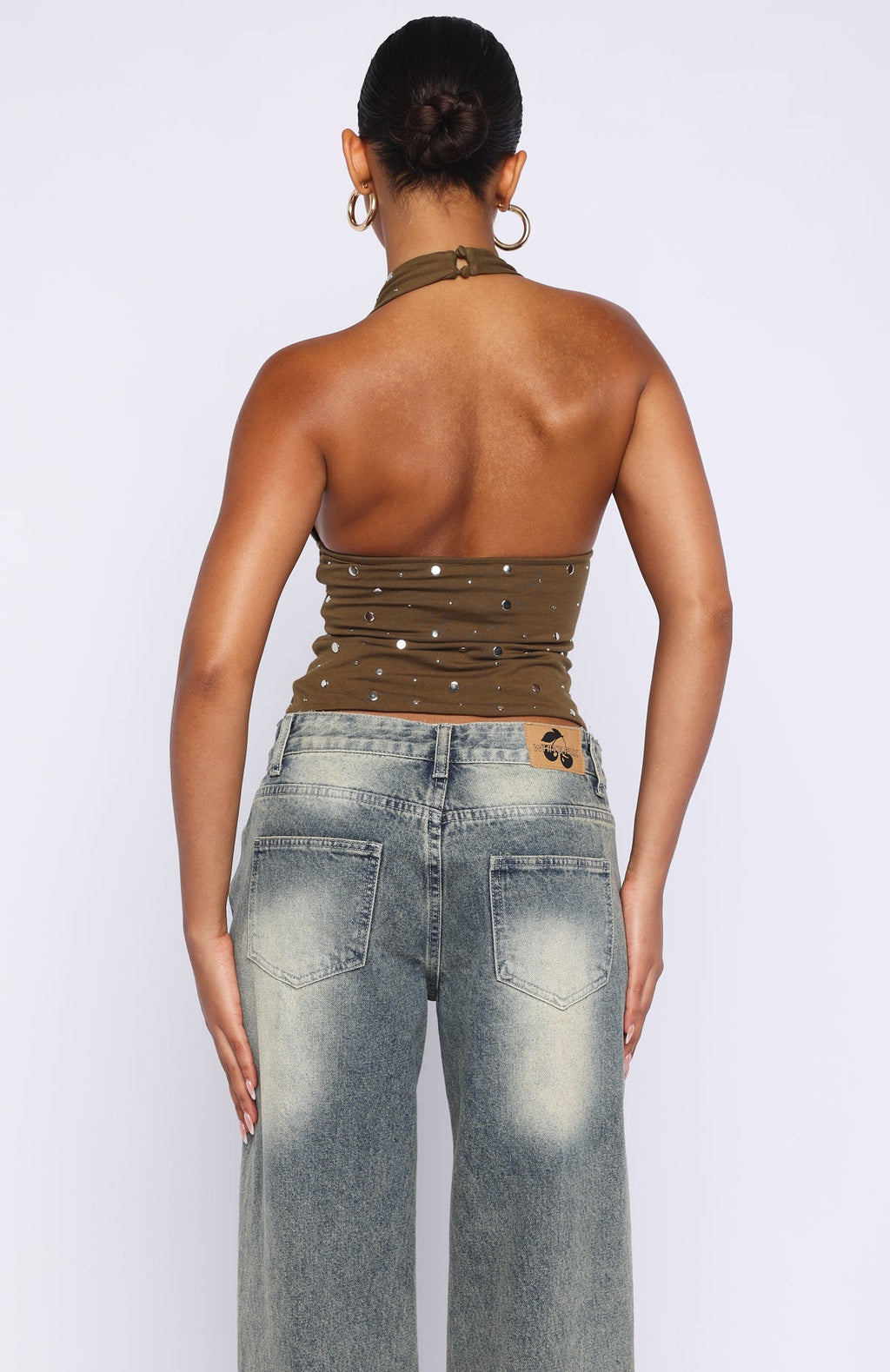 Trending Spotlight Moment Halter Top Sage