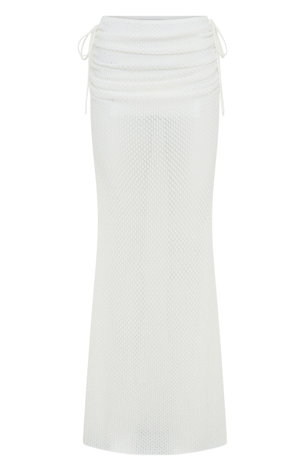 Trending Stand And Stare Knit Maxi Skirt White