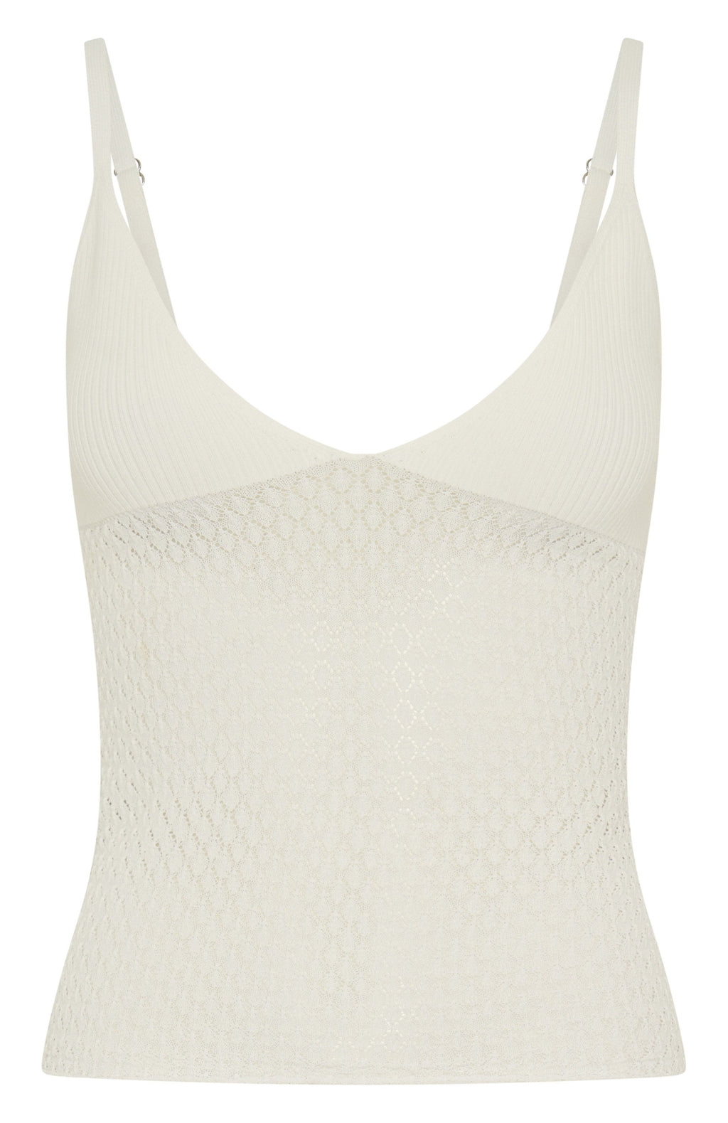 Trending Stand And Stare Knit Top White