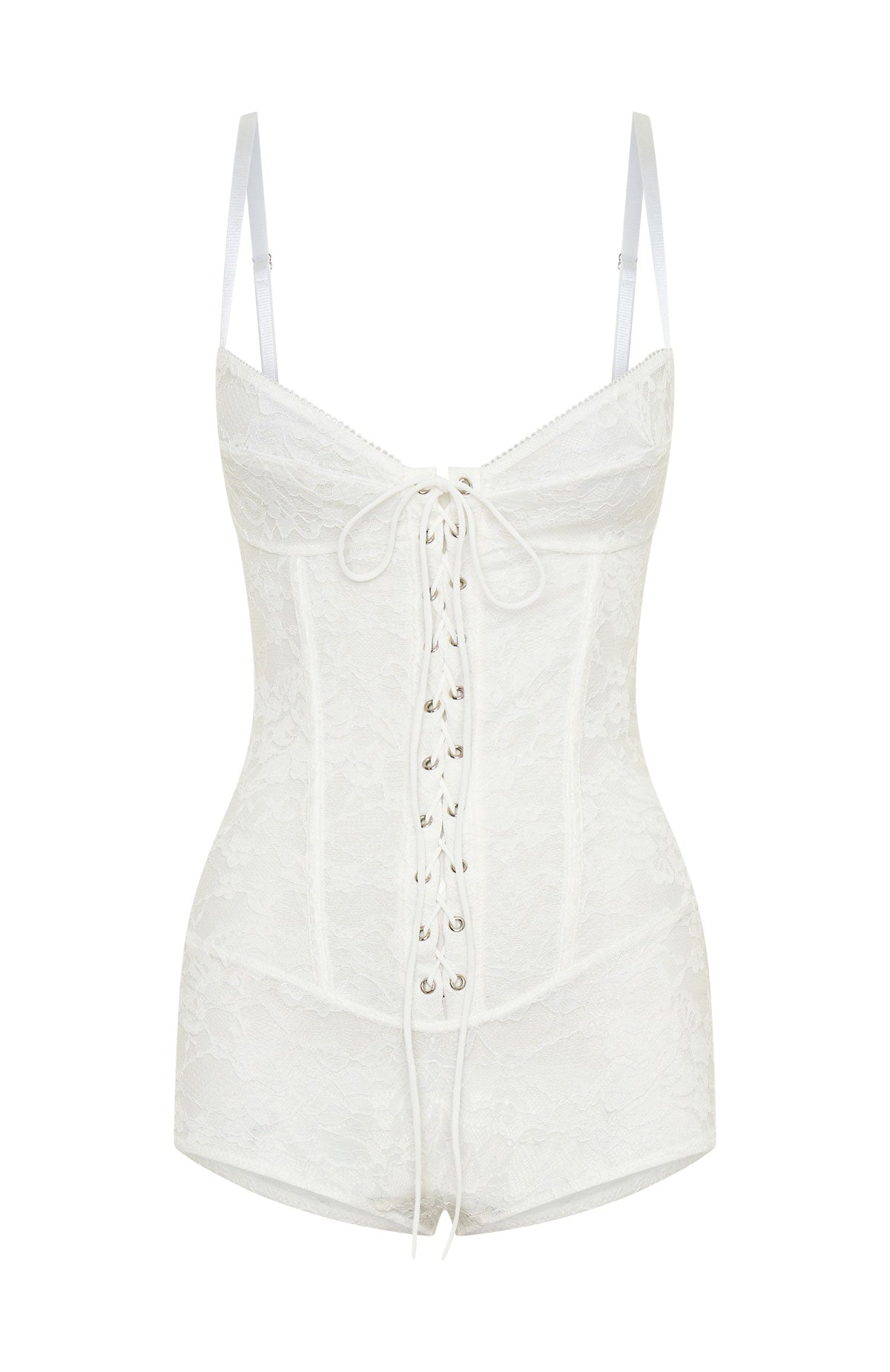 Trending Stepped Out Playsuit White