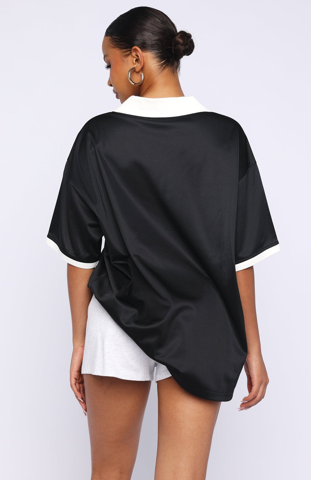 Trending Stolen Glances Oversized Jersey Black