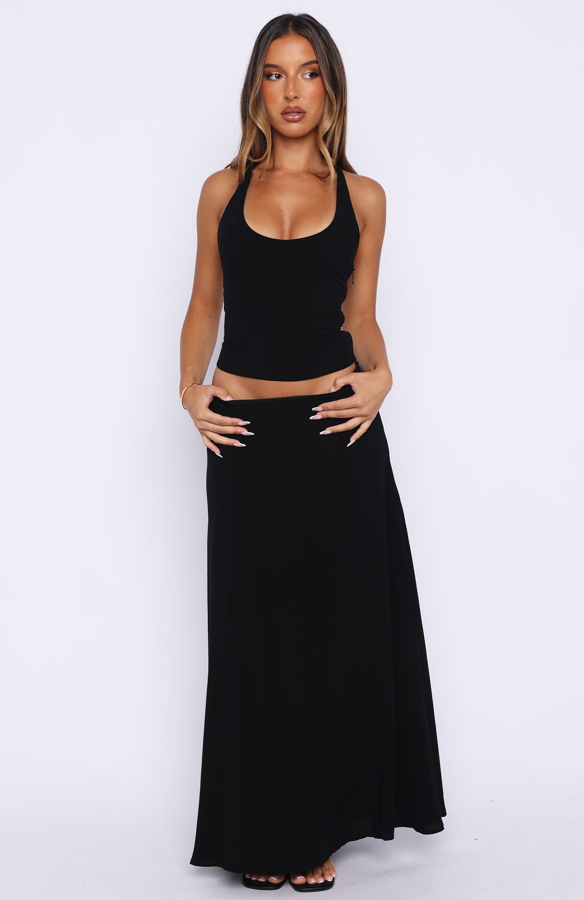 Trending Sunbliss Maxi Skirt Black