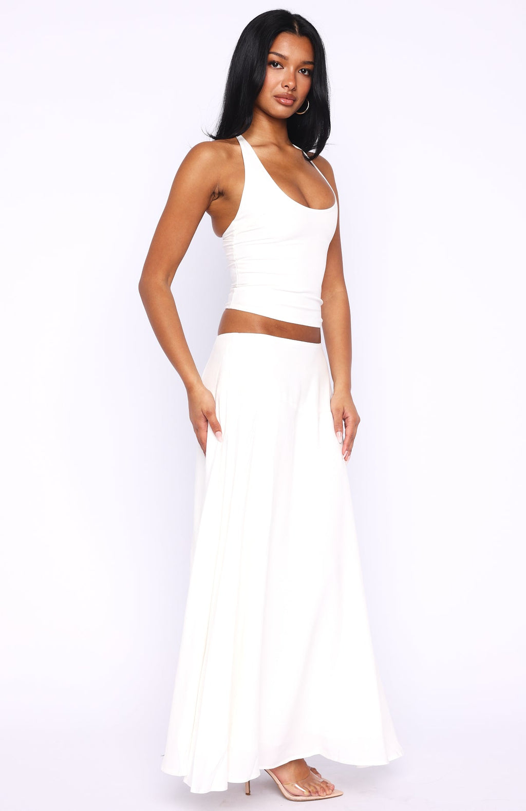 Trending Sunbliss Maxi Skirt White