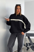 Trending Take Another Chance Oversized Drop Shoulder Sweater Black