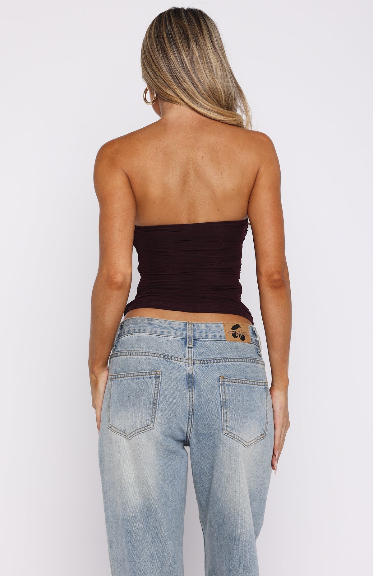 Trending Taking Whats Mine Strapless Top Plum