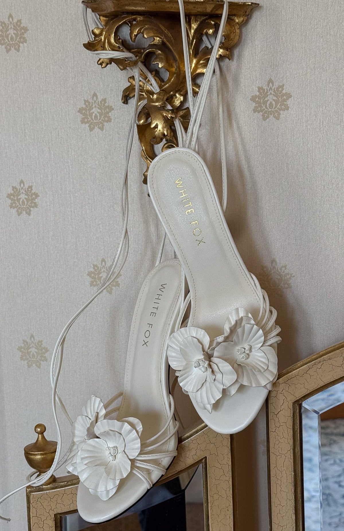 Trending Tempest Wrap Heels Off White