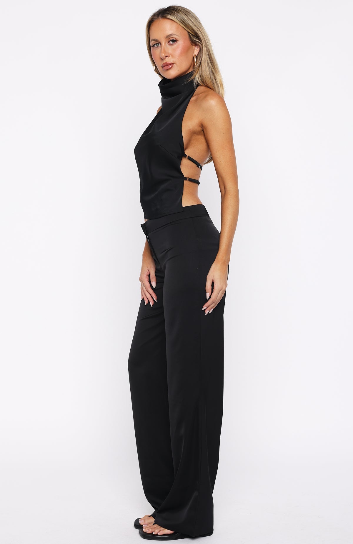 Trending Time Passes Dress Pants Black